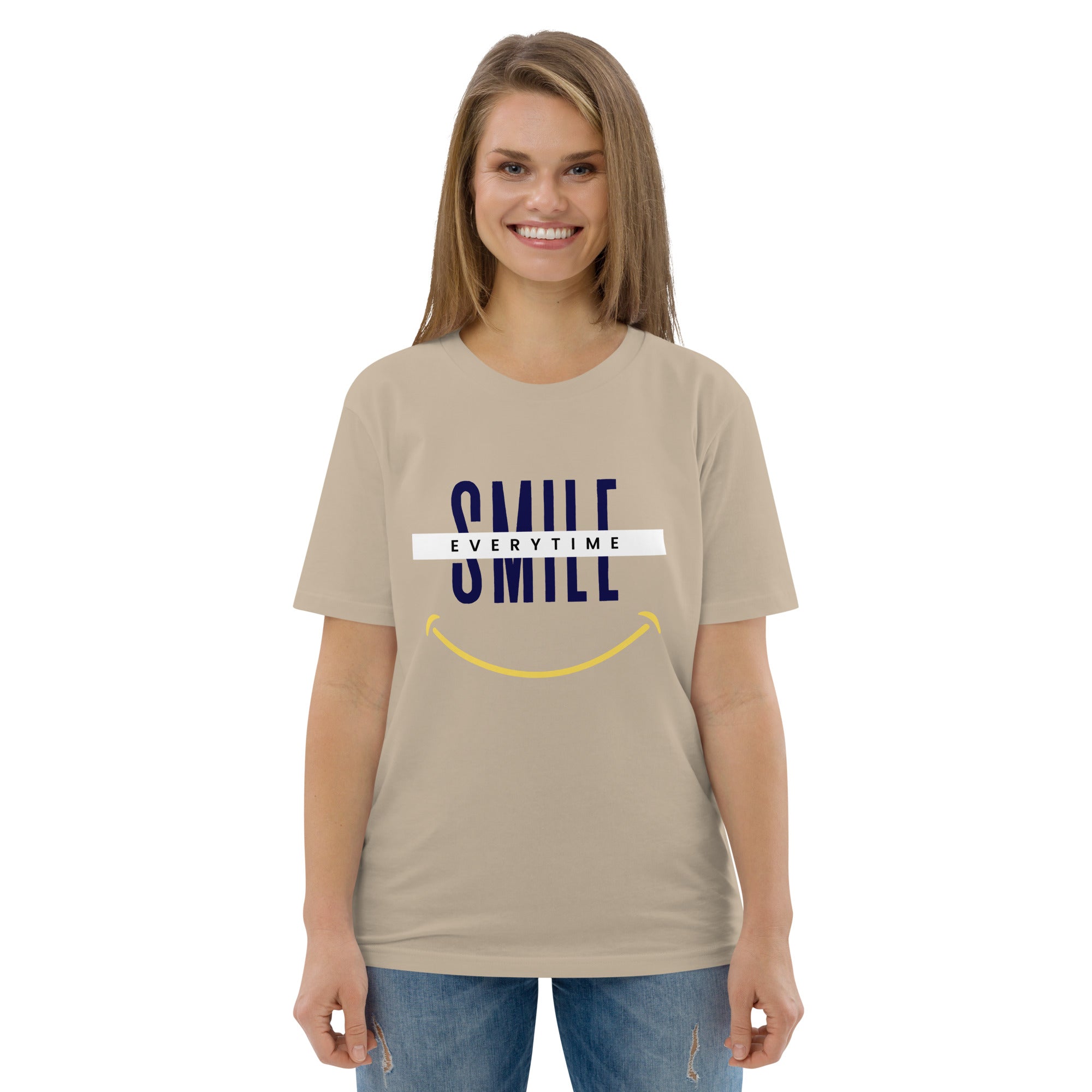 Smile everytime. Unisex organic cotton t-shirt