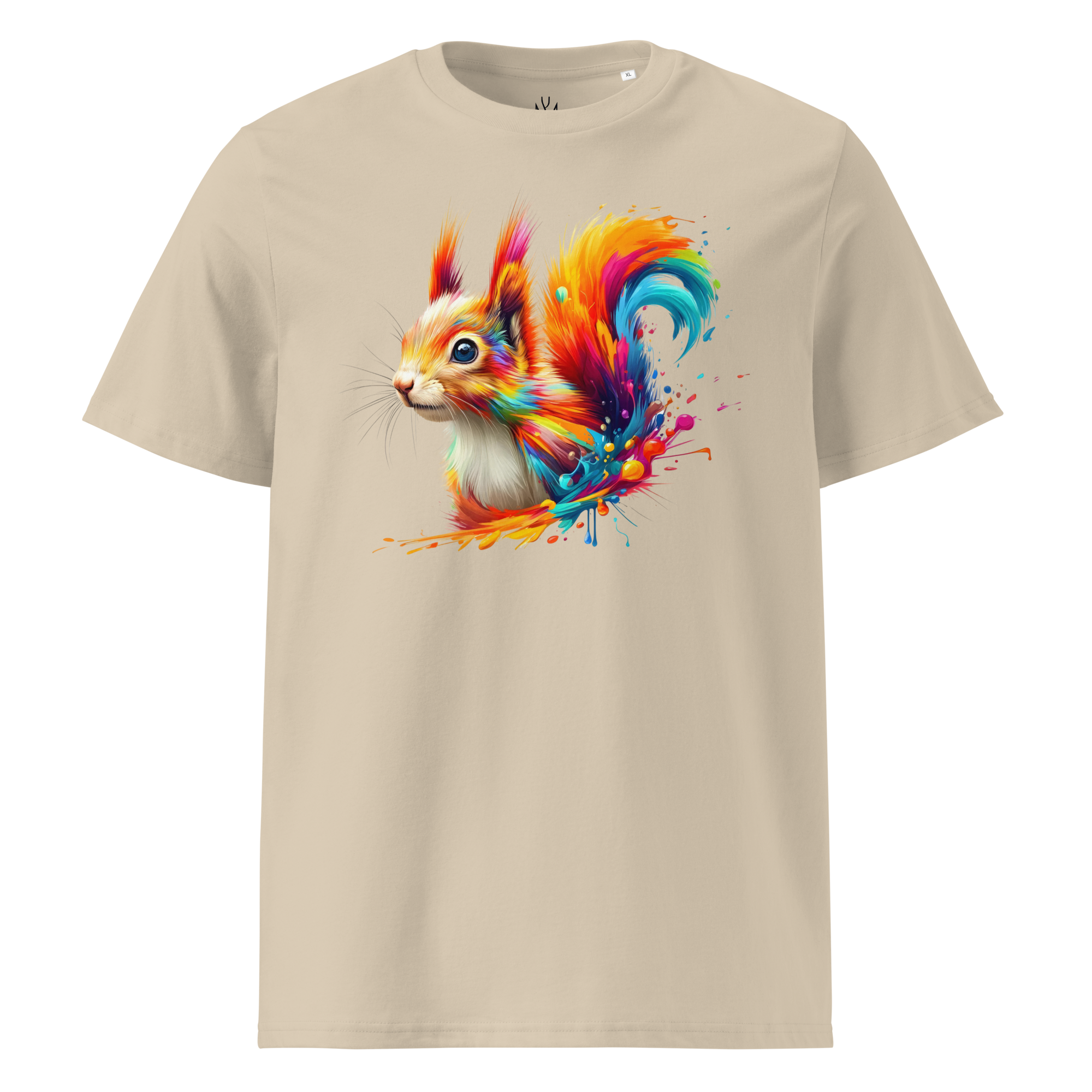 Colorful SQUIRREL unisex organic cotton t-shirt