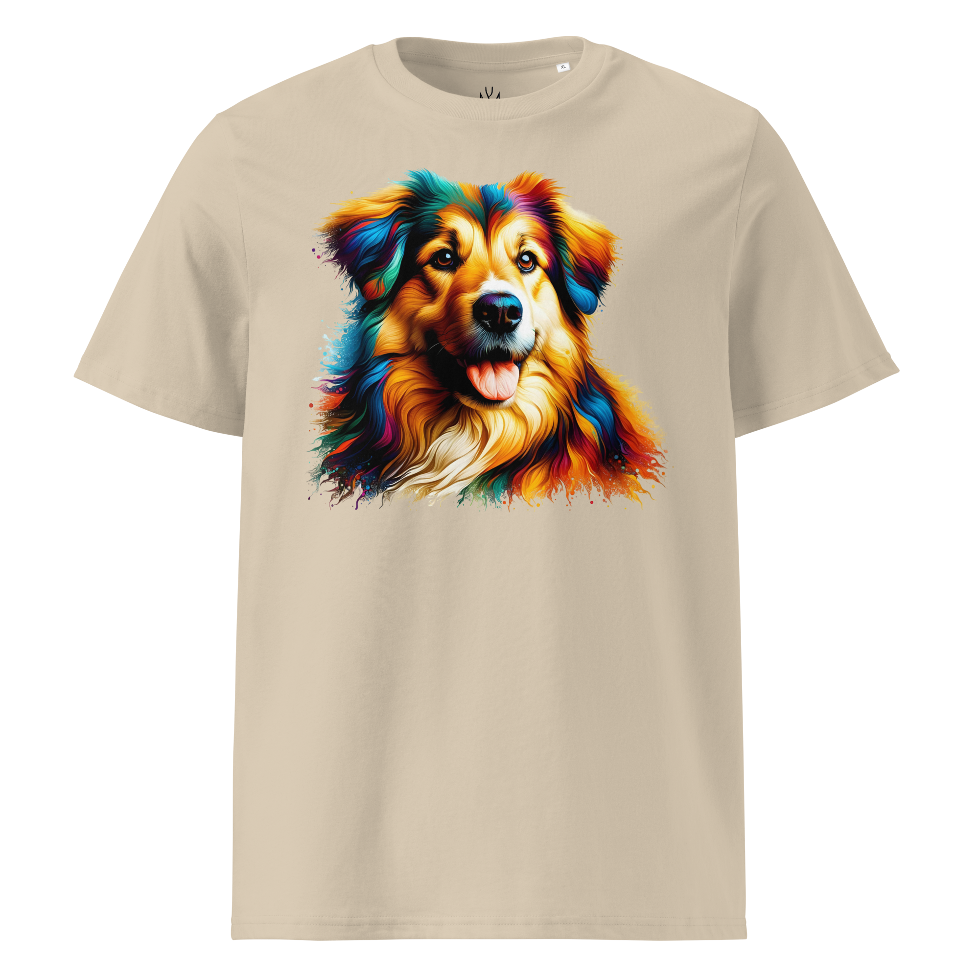 Colorful DOG unisex organic cotton t-shirt