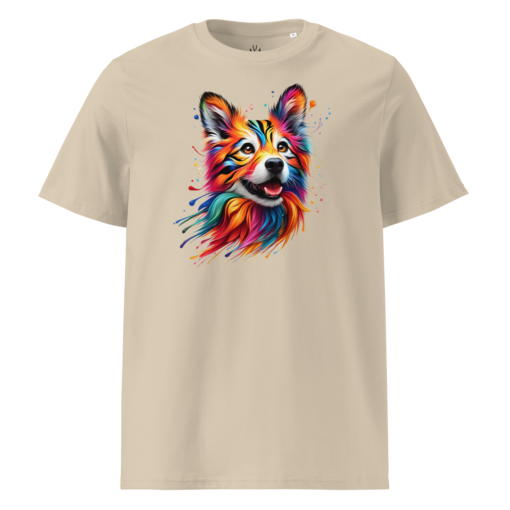 Colorful DOG unisex organic cotton t-shirt