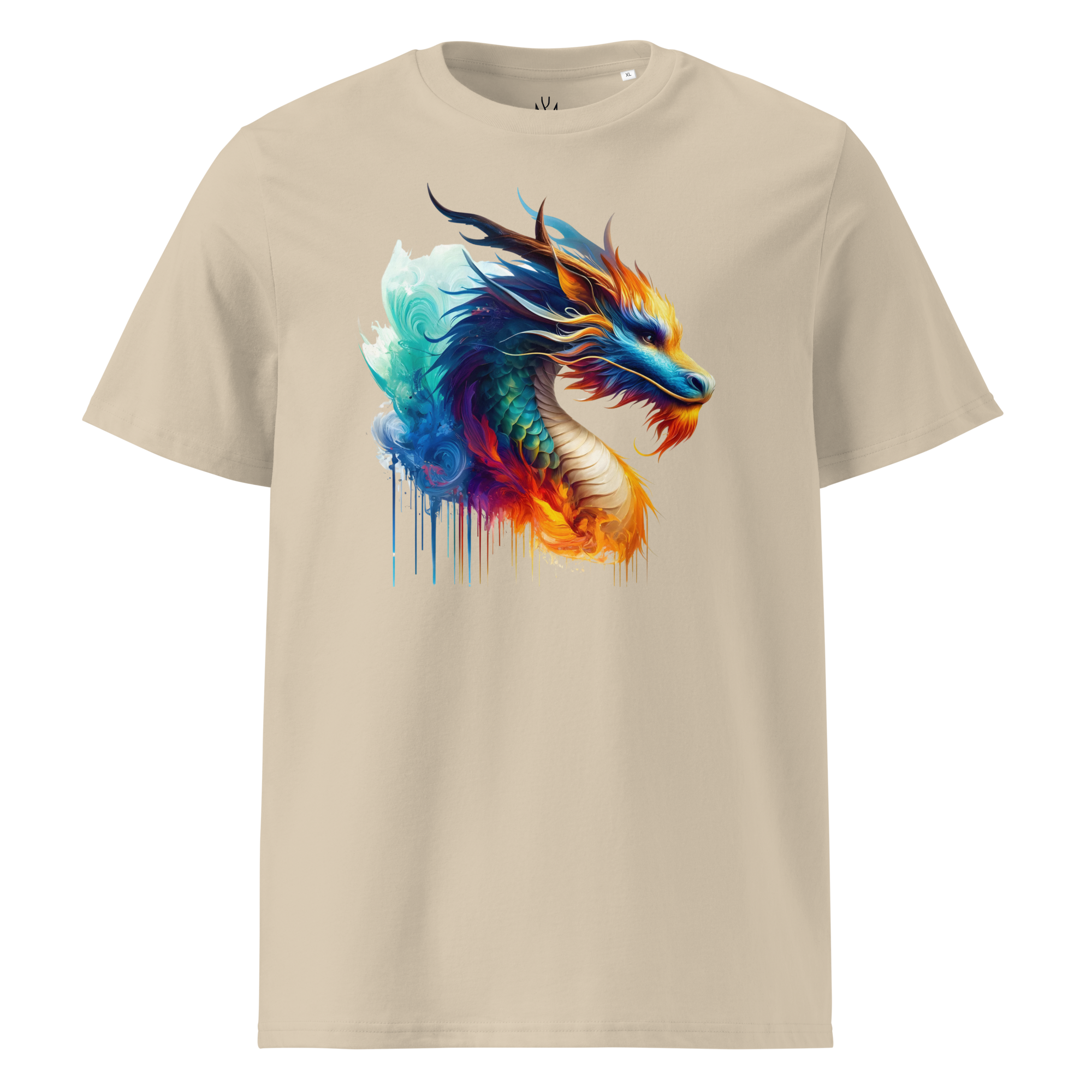 Colorful DRAGON unisex organic cotton t-shirt
