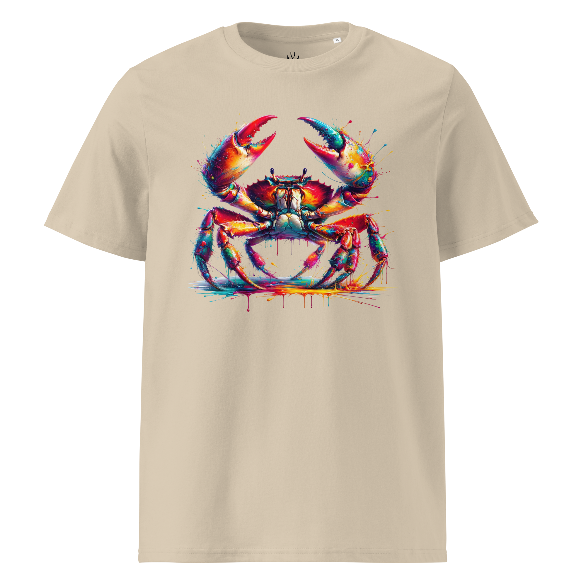 Colorful CRAB Unisex Organic Cotton T-Shirt