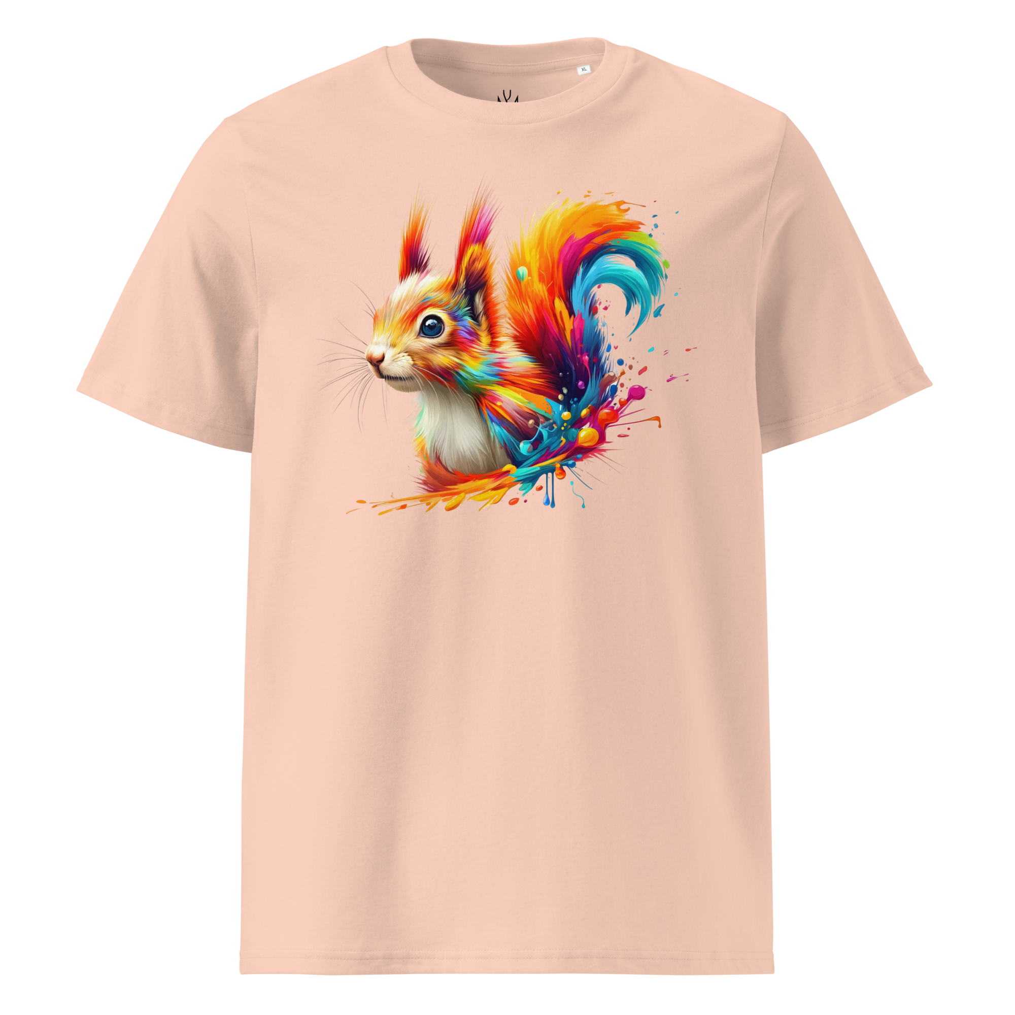 Colorful SQUIRREL unisex organic cotton t-shirt
