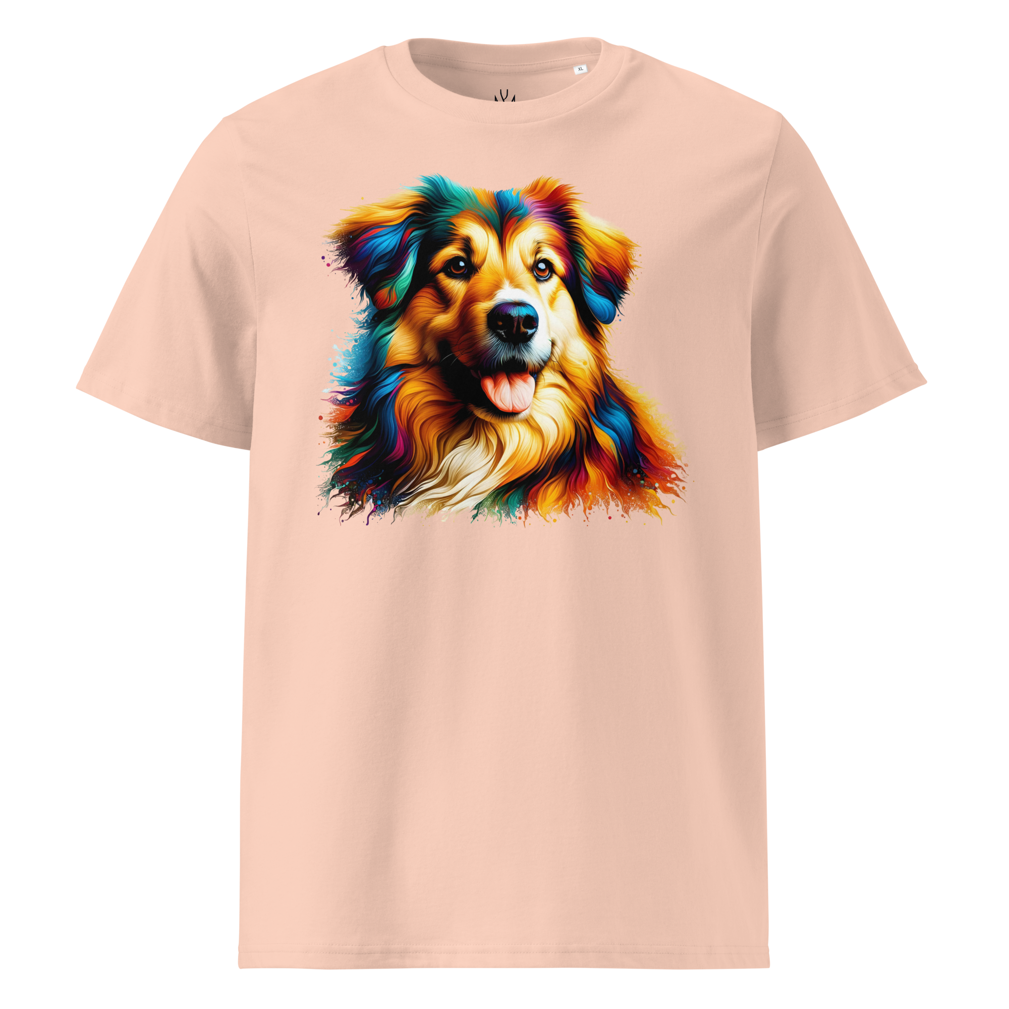 Colorful DOG unisex organic cotton t-shirt