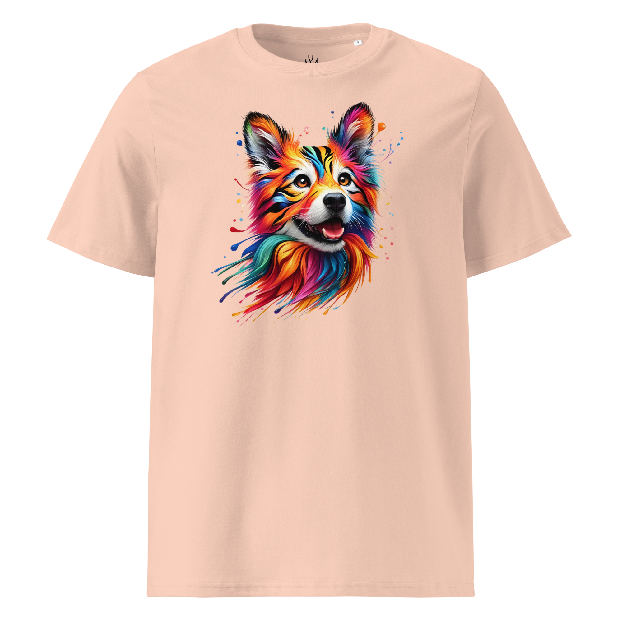 Colorful DOG unisex organic cotton t-shirt