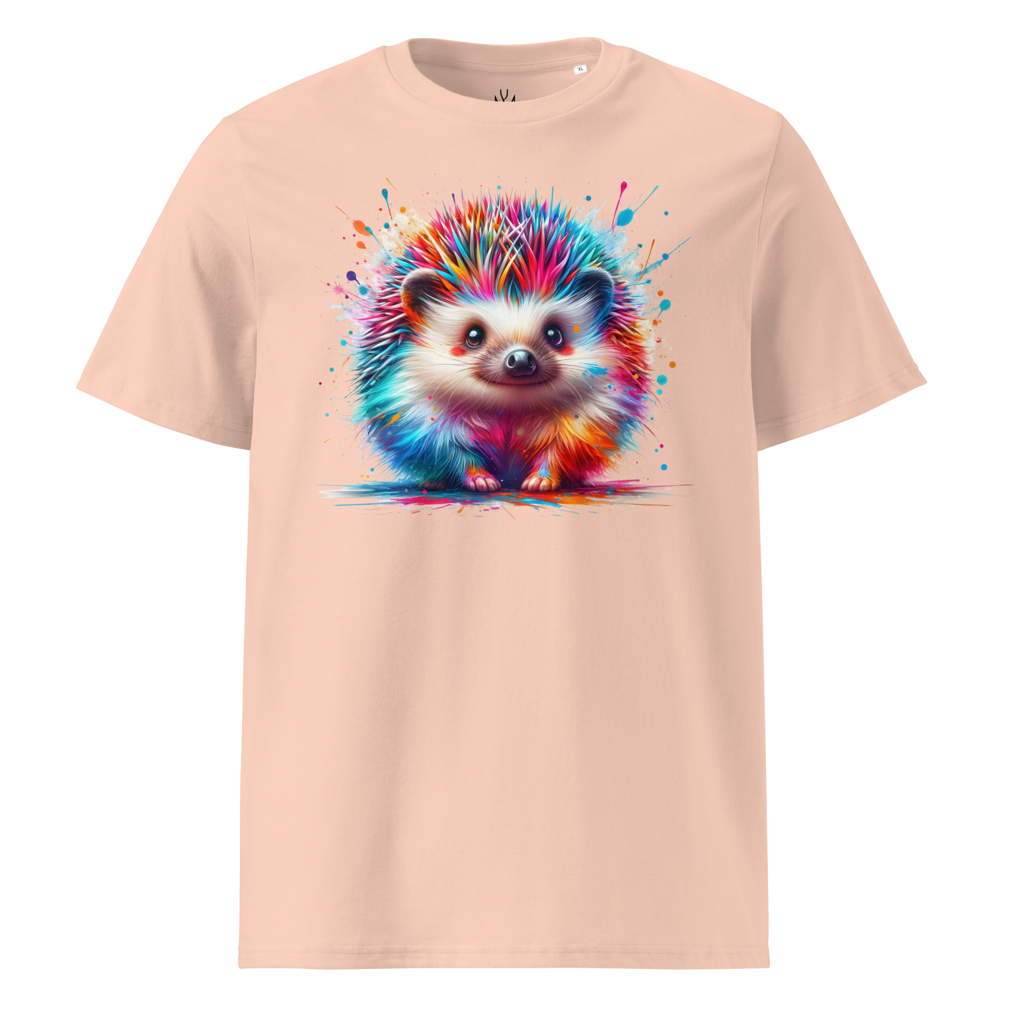 Colorful HEDGEHOG Unisex Organic Cotton T-Shirt