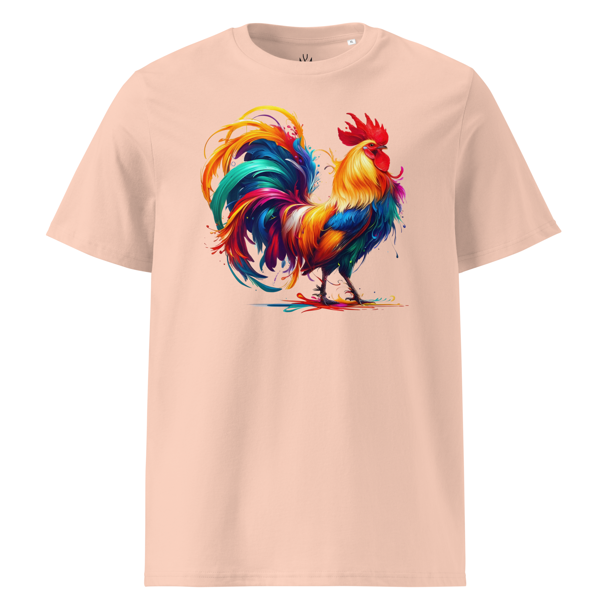 Colorful ROOSTER Unisex Organic Cotton T-Shirt