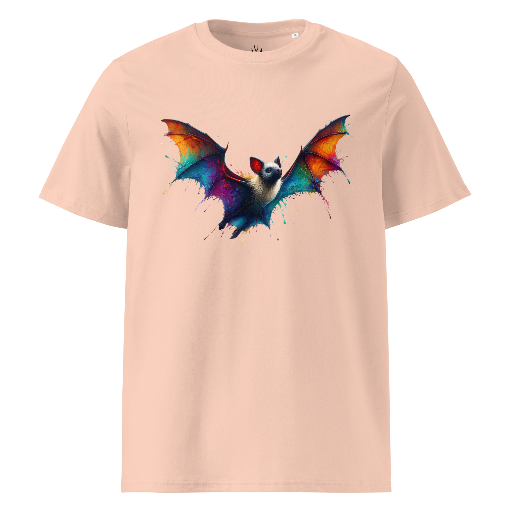 Krāsains BAT unisex organiskās kokvilnas T-krekls