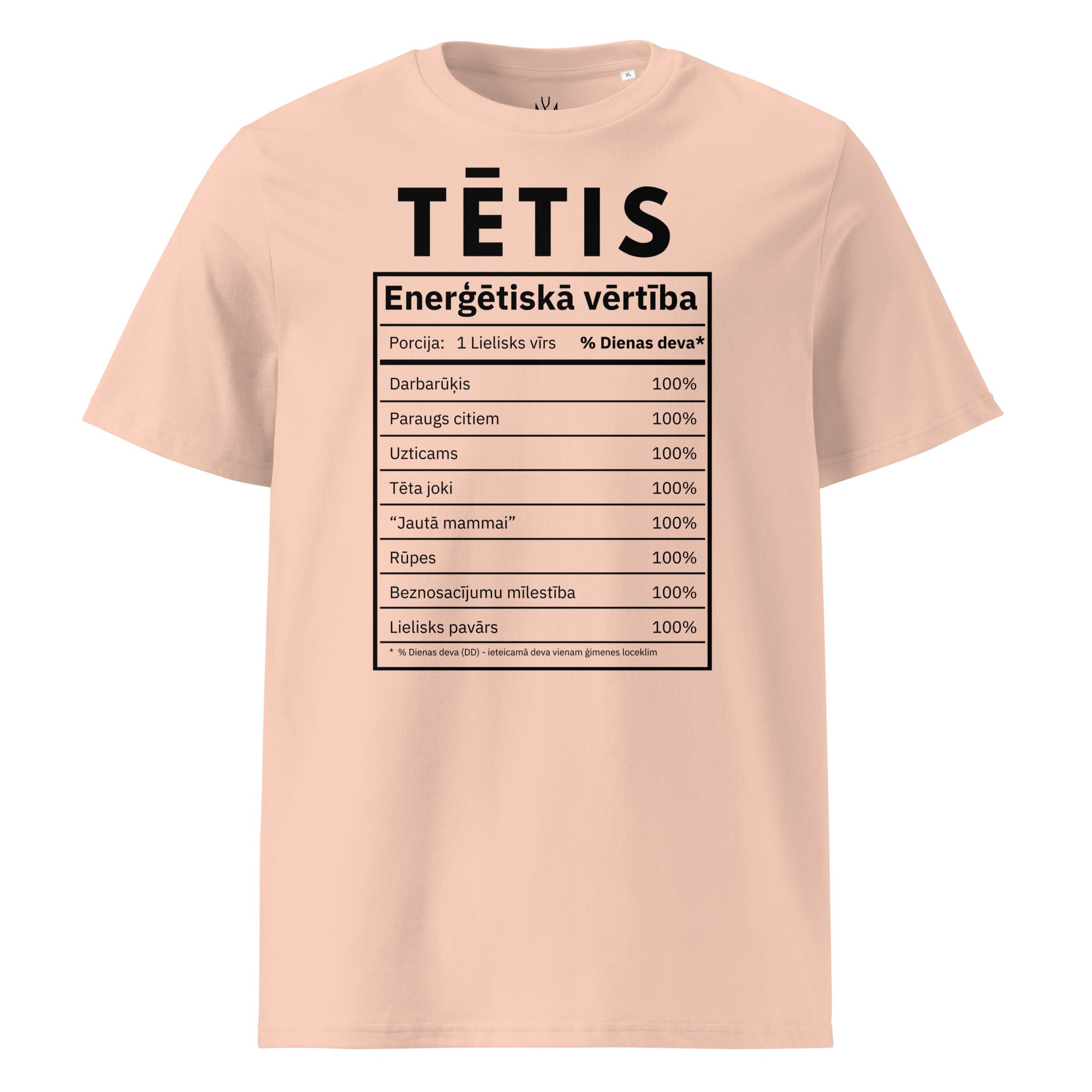 100% tētis - organiskās kokvilnas t-krekls