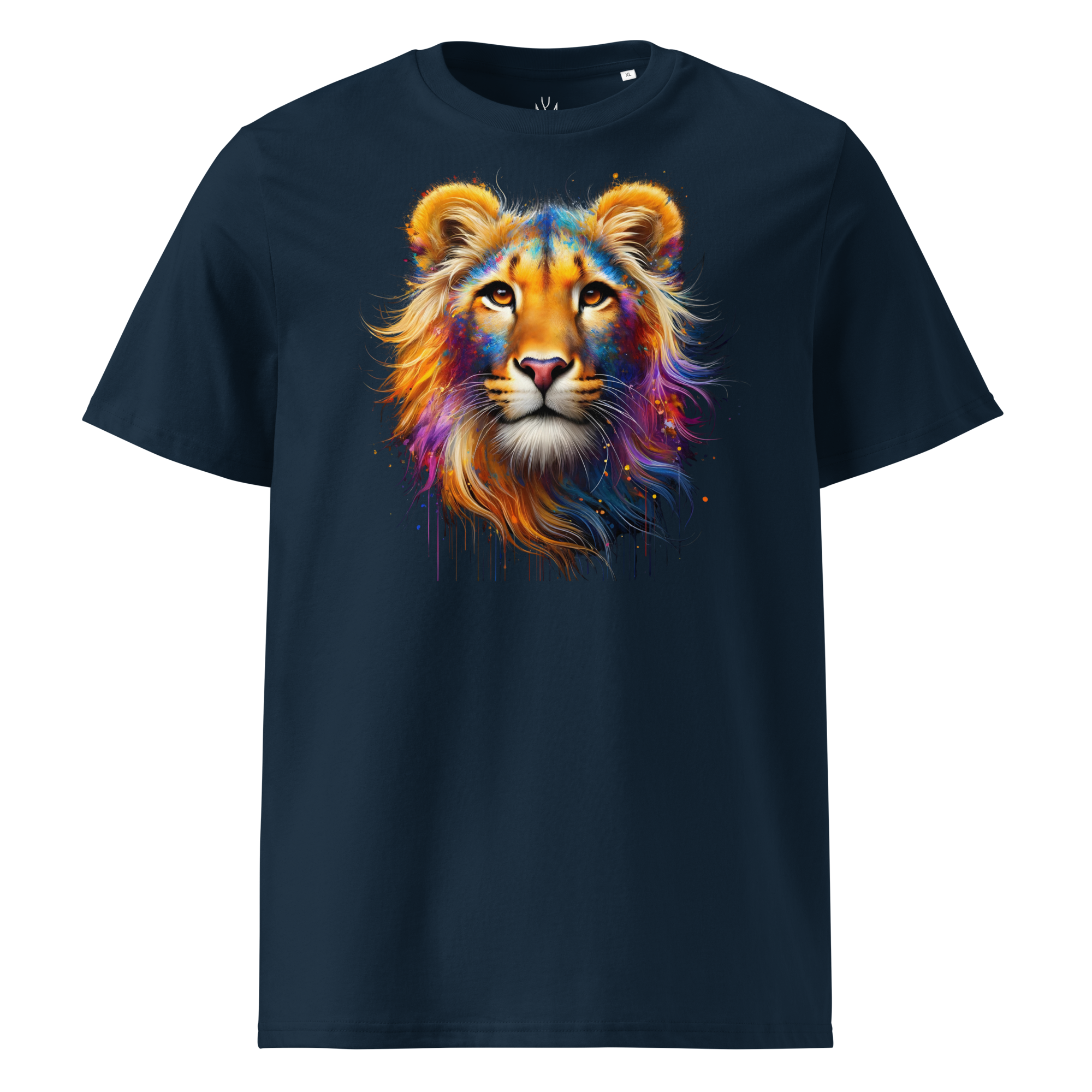 Colorful LION unisex organic cotton t-shirt