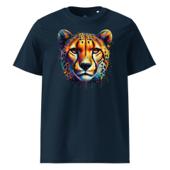 Krāsainais GEPARDS. Unisex organiskās kokvilnas t-krekls