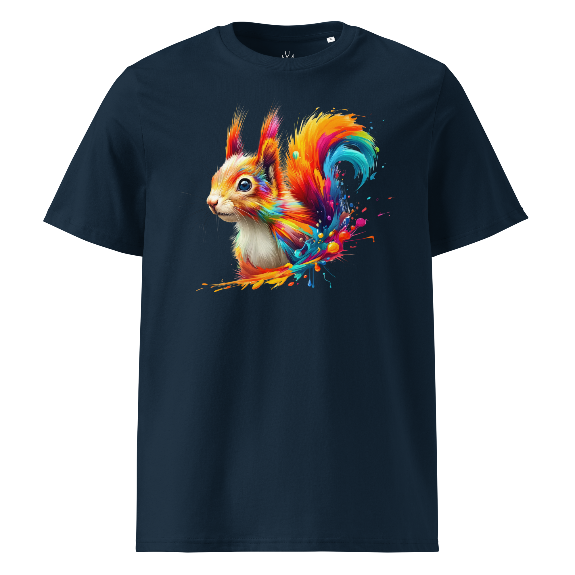 Colorful SQUIRREL unisex organic cotton t-shirt