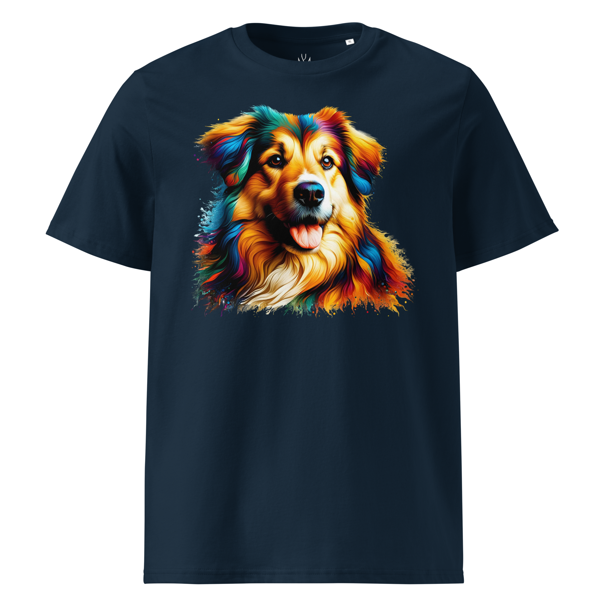 Colorful DOG unisex organic cotton t-shirt