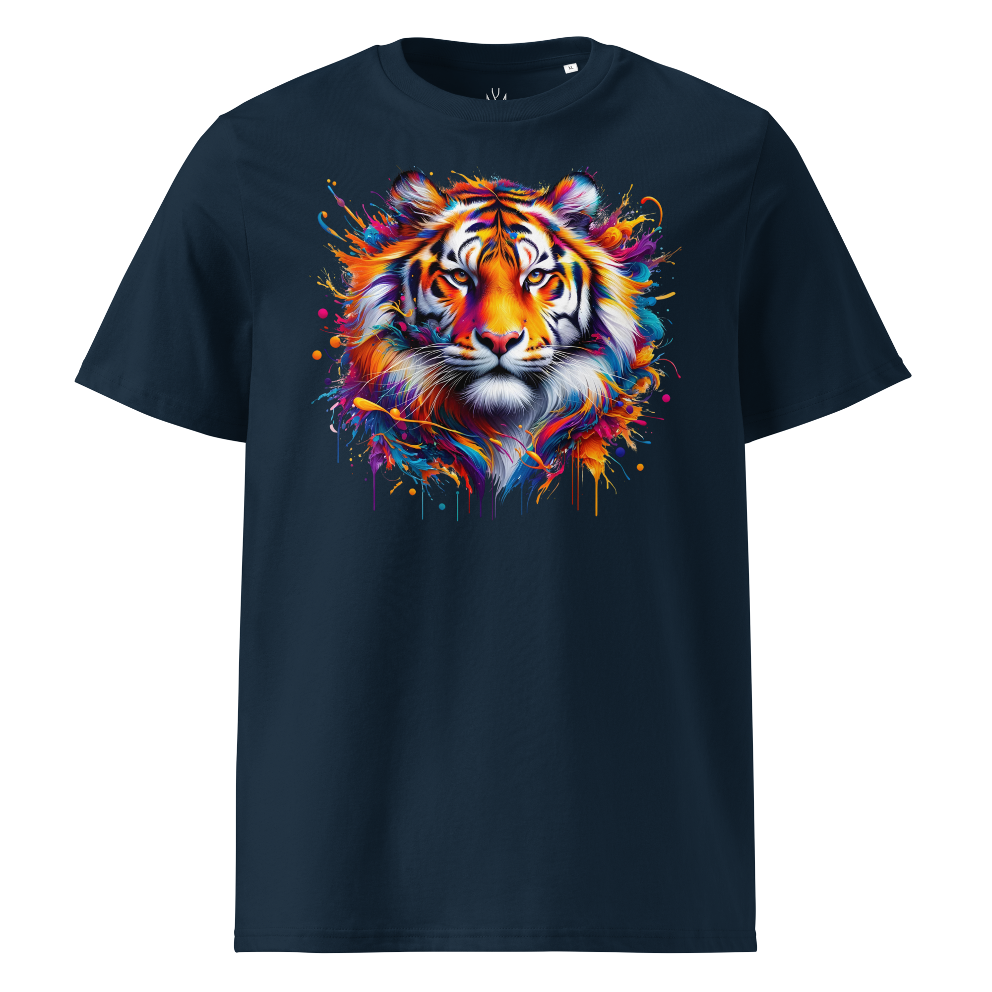 Krāsainais TĪĢERIS. Unisex organiskās kokvilnas t-krekls