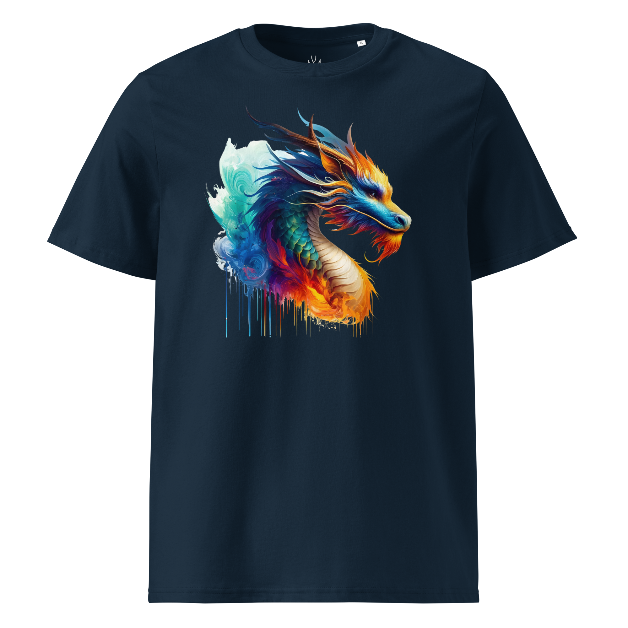 Colorful DRAGON unisex organic cotton t-shirt