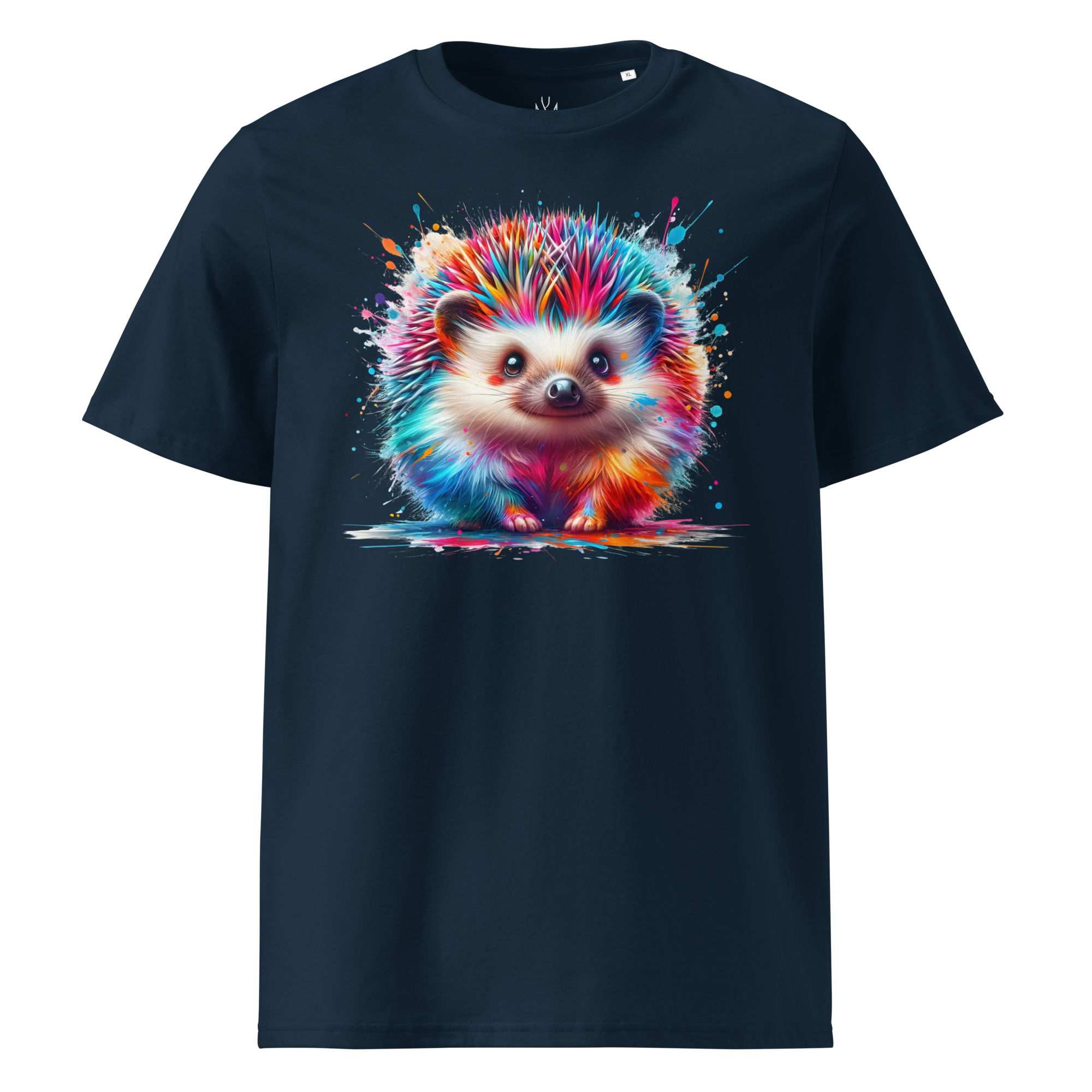 Colorful HEDGEHOG Unisex Organic Cotton T-Shirt