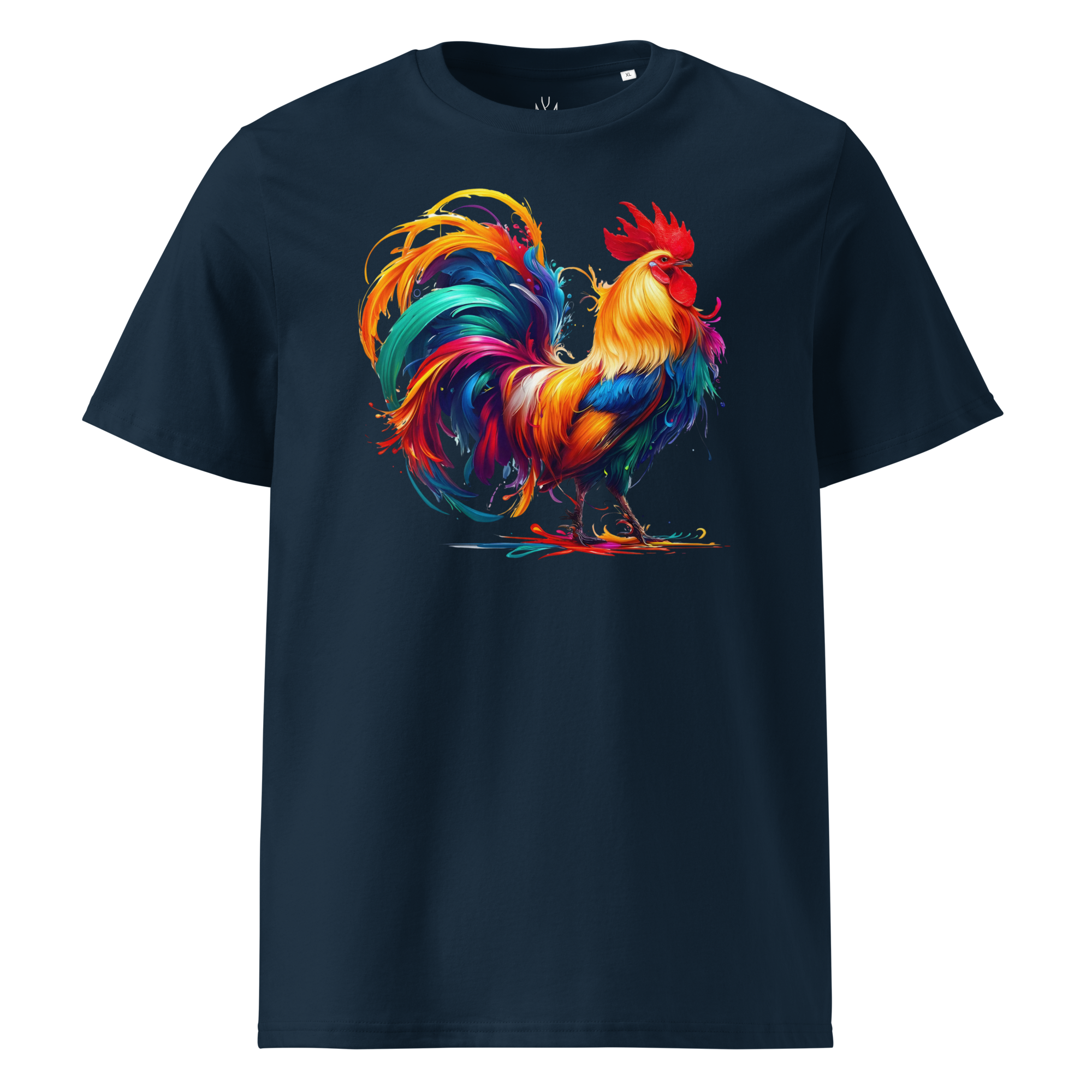 Colorful ROOSTER Unisex Organic Cotton T-Shirt