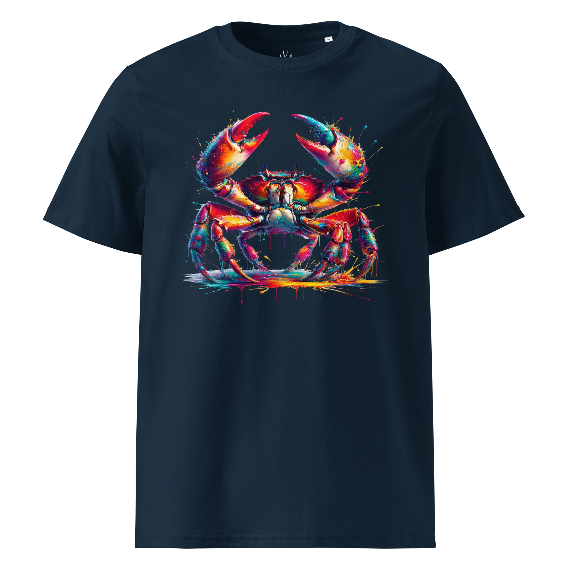 Colorful CRAB Unisex Organic Cotton T-Shirt