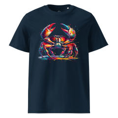 Colorful CRAB Unisex Organic Cotton T-Shirt
