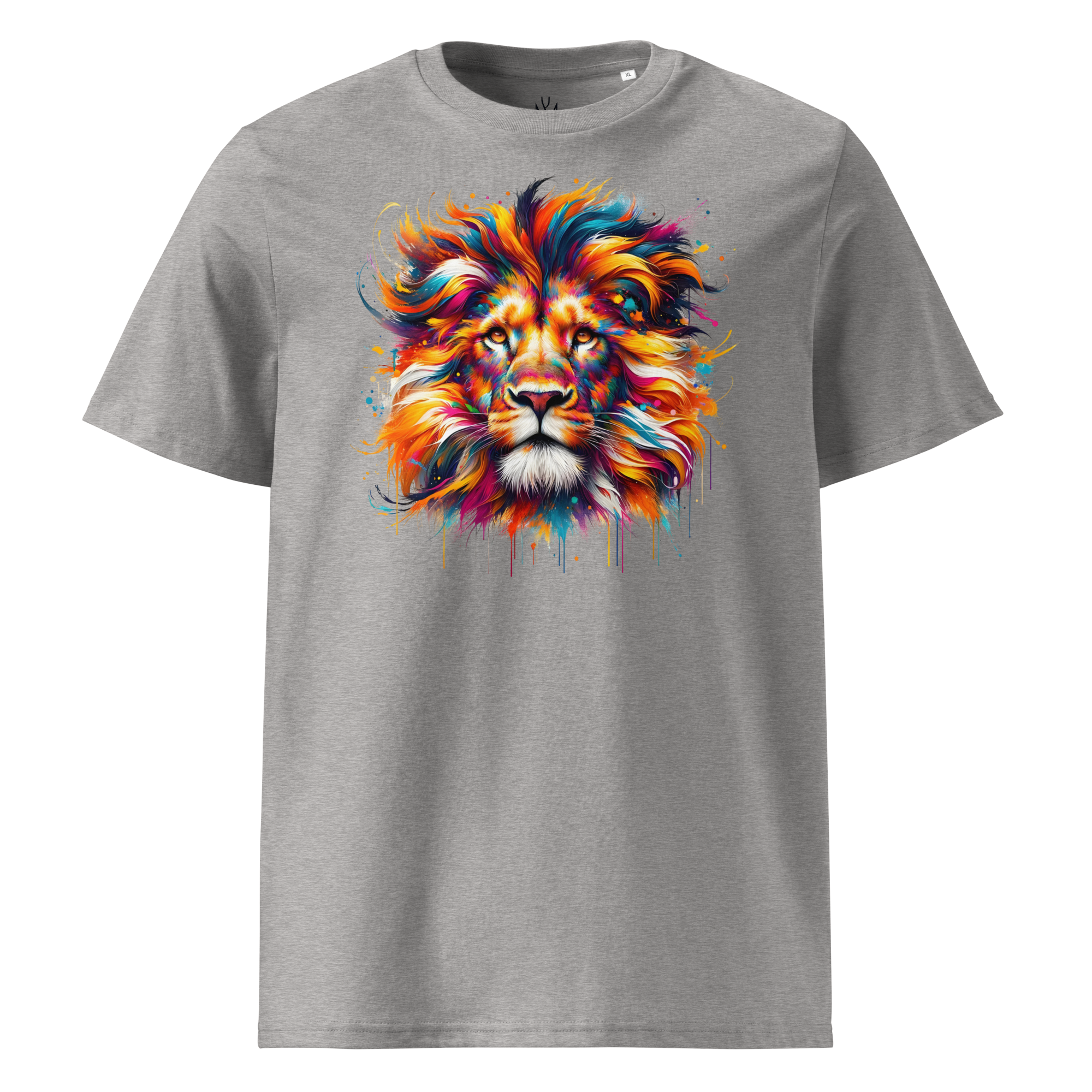 Colorful LION Unisex Organic Cotton T-Shirt