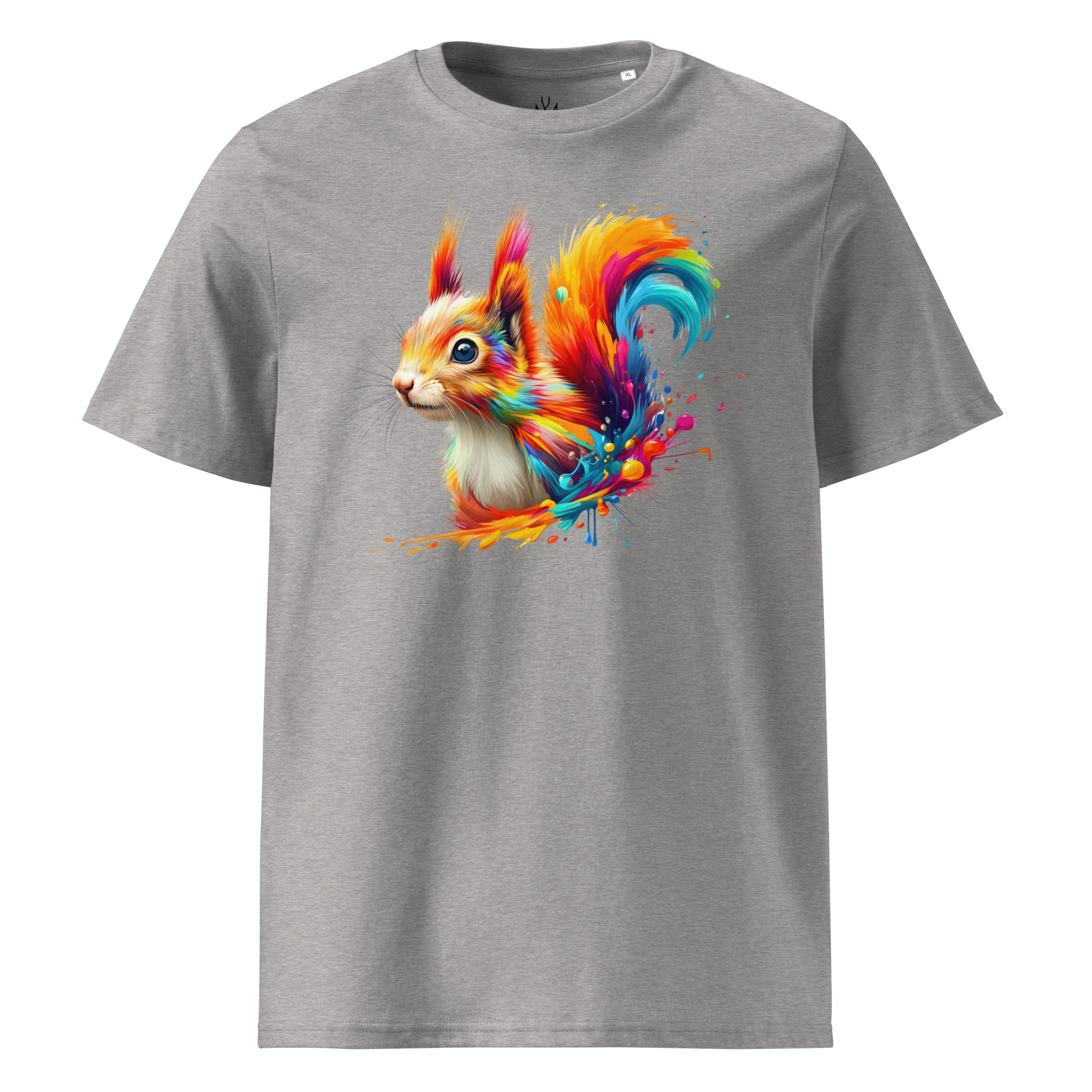Colorful SQUIRREL unisex organic cotton t-shirt