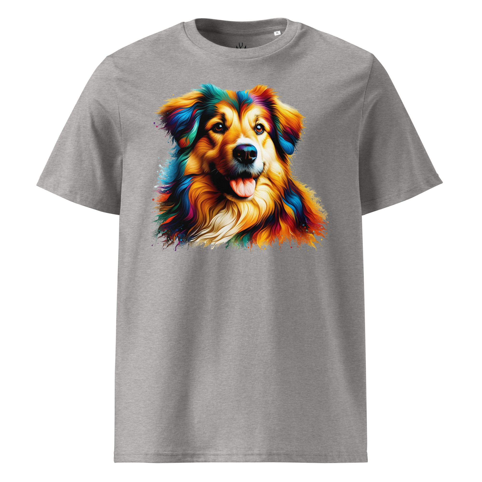 Colorful DOG unisex organic cotton t-shirt