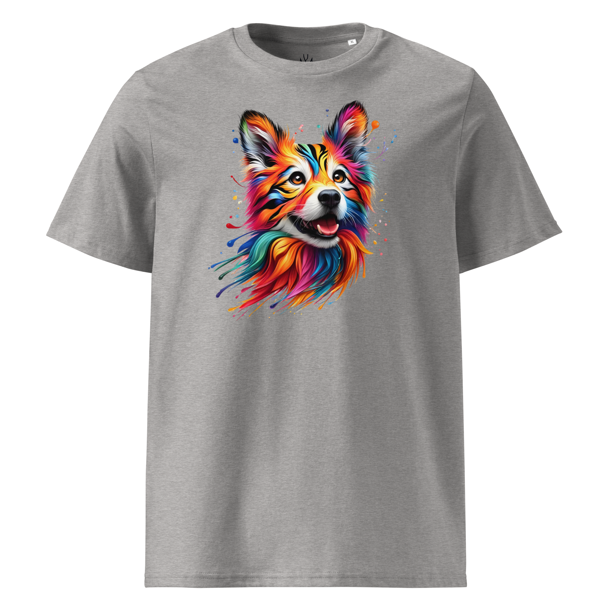 Colorful DOG unisex organic cotton t-shirt