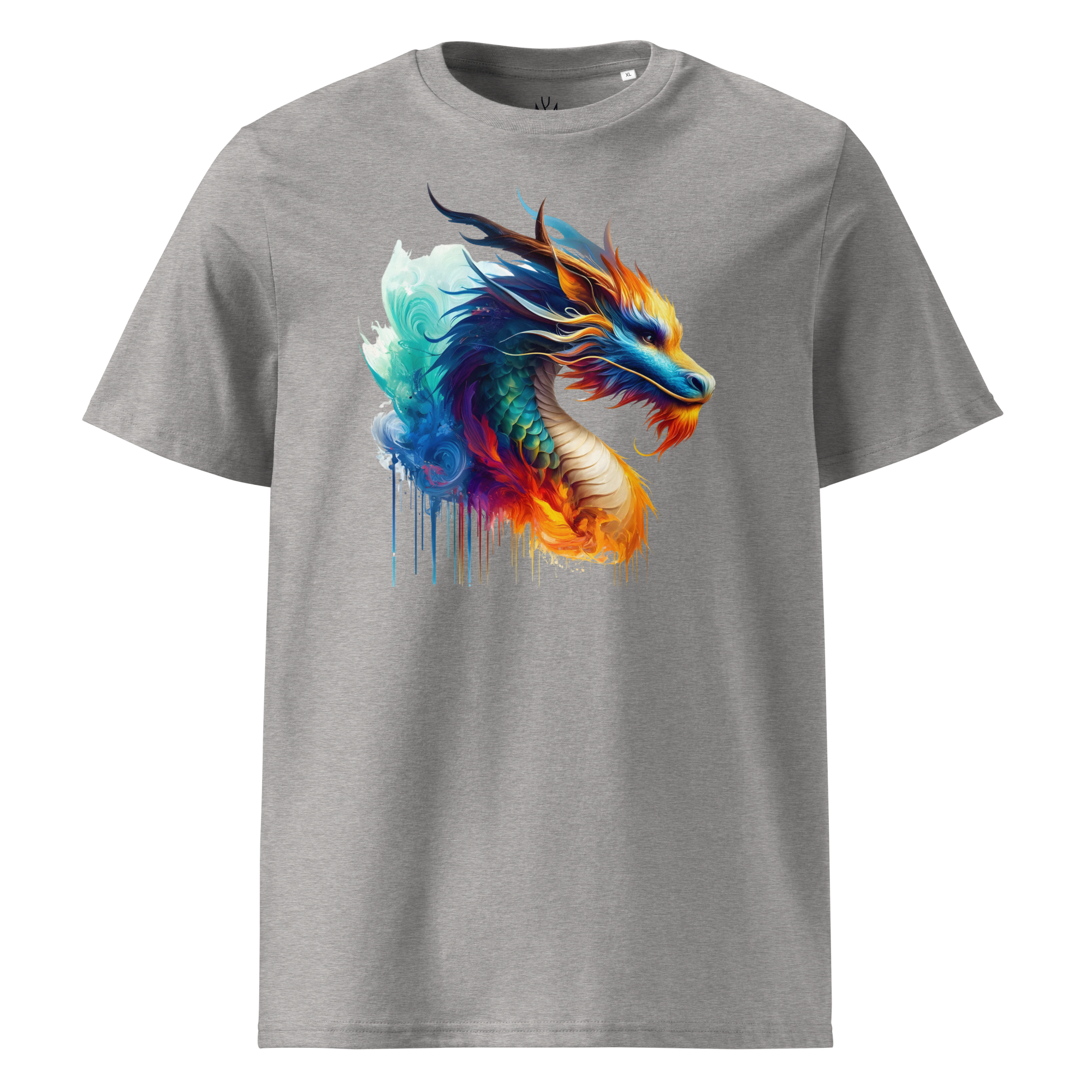 Colorful DRAGON unisex organic cotton t-shirt