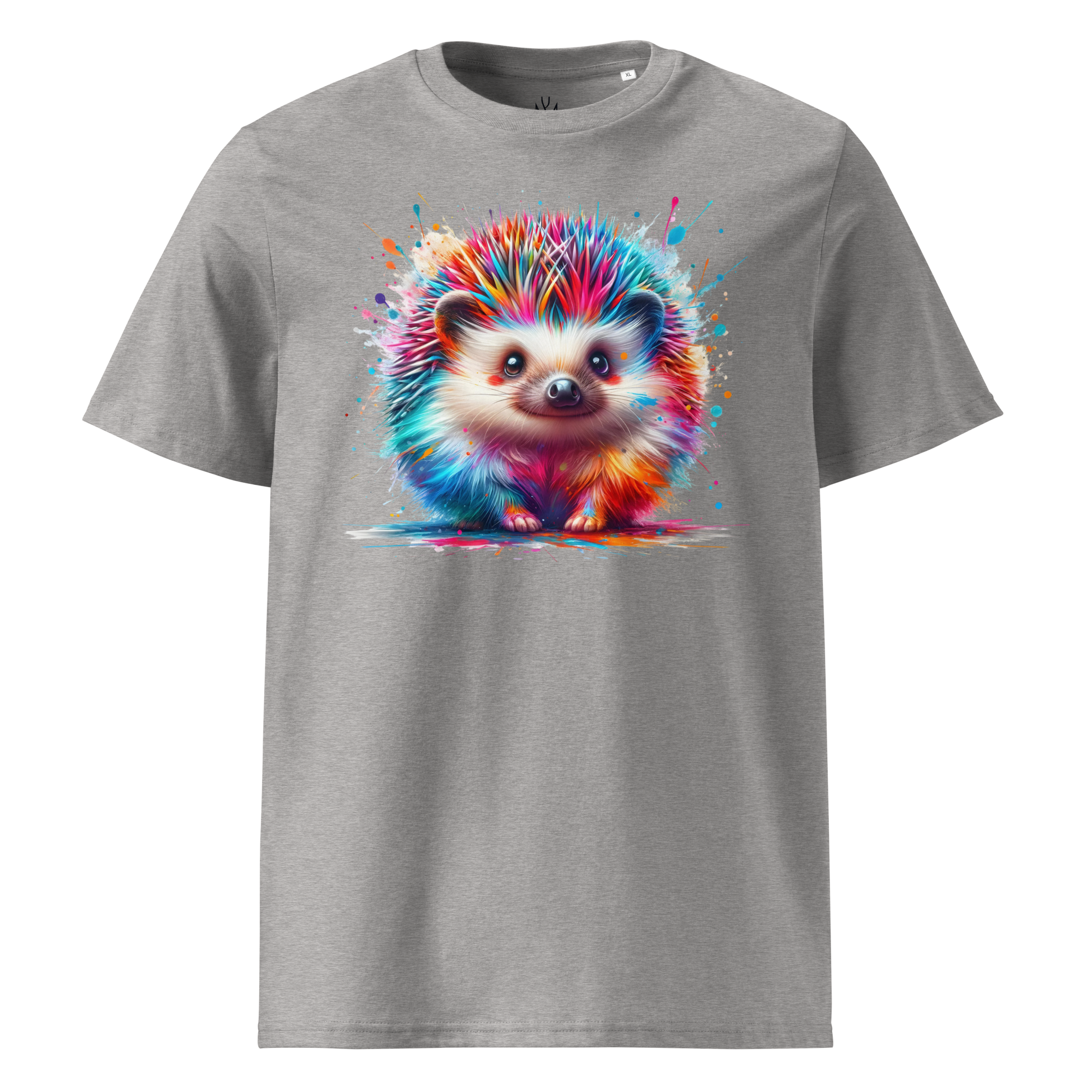 Colorful HEDGEHOG Unisex Organic Cotton T-Shirt