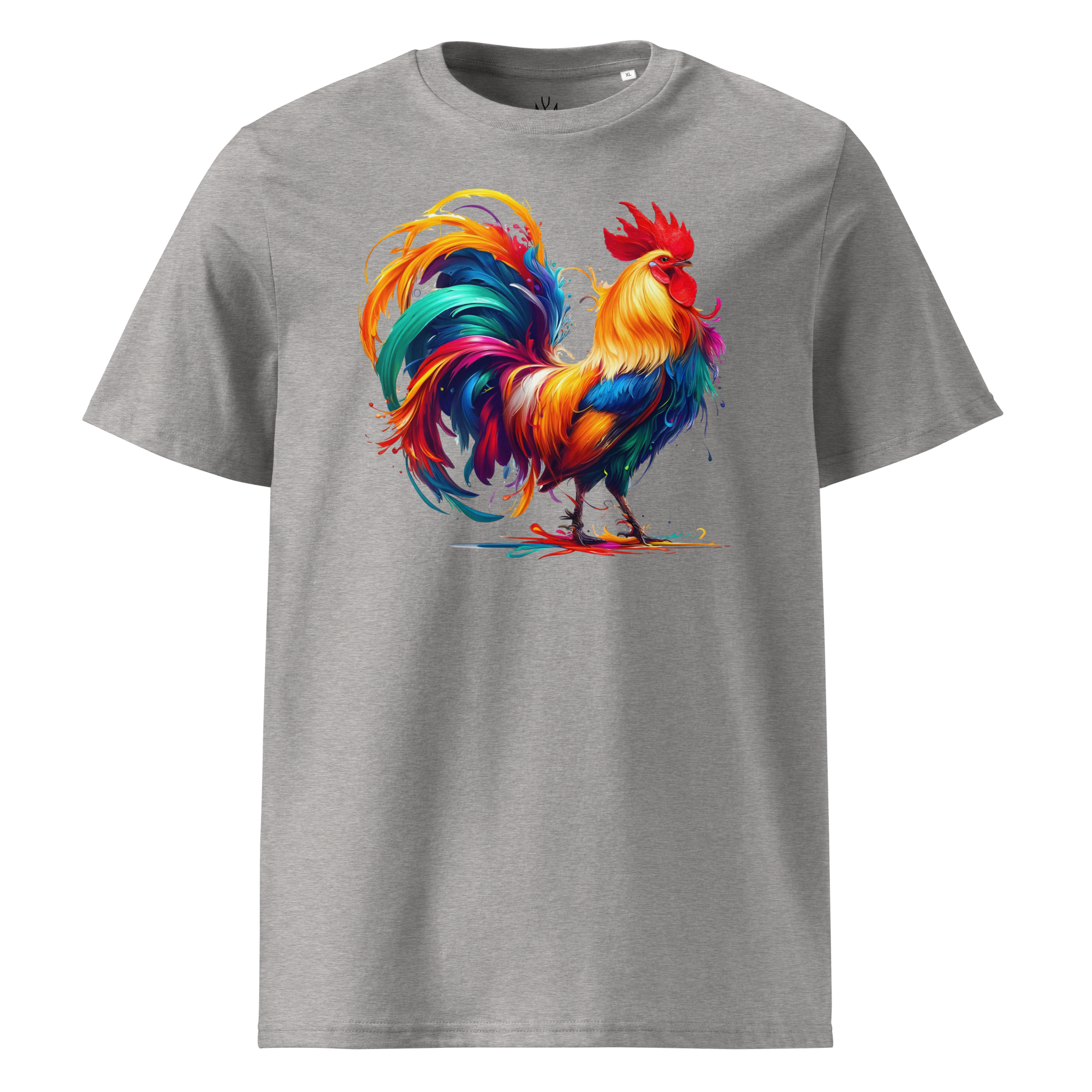 Colorful ROOSTER Unisex Organic Cotton T-Shirt