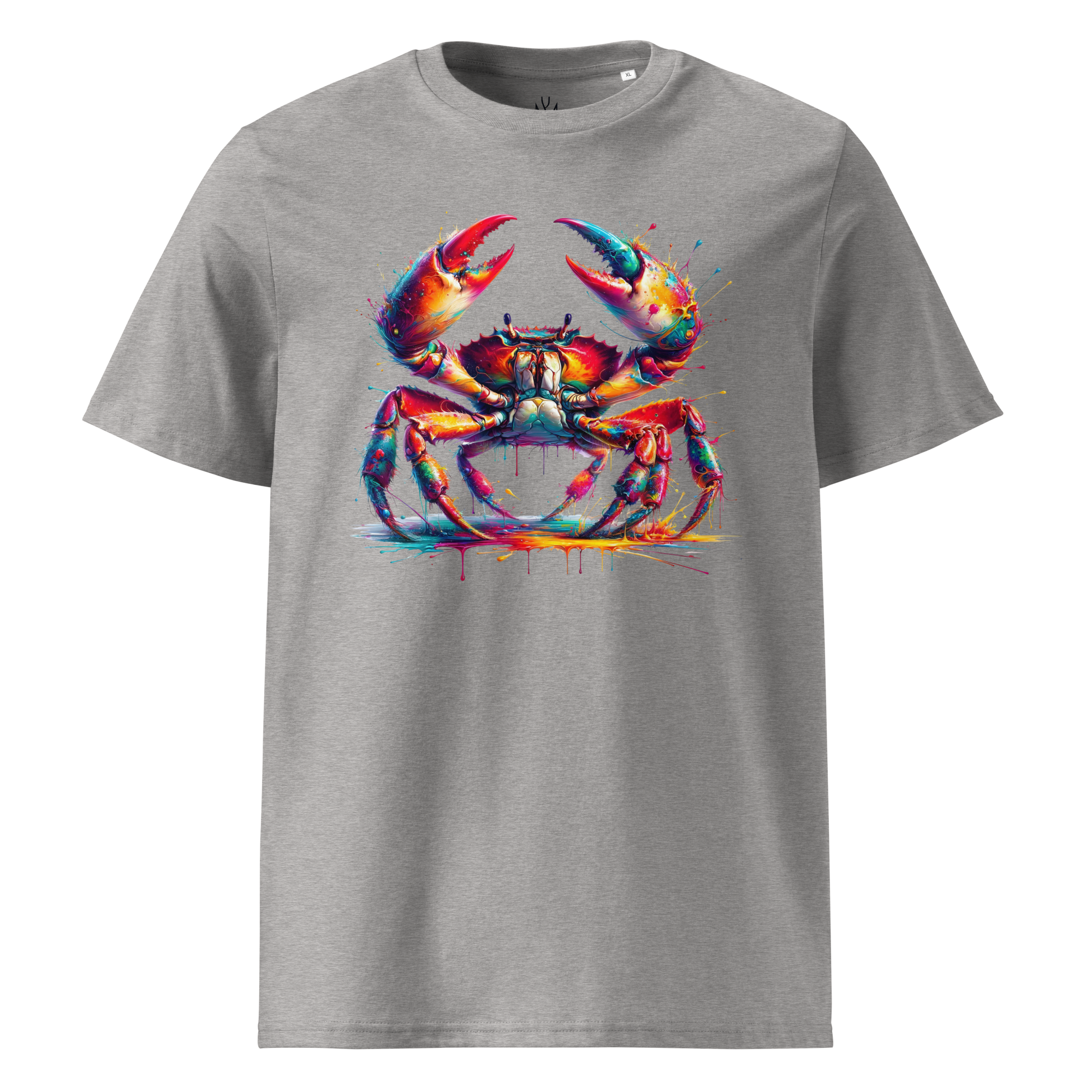 Colorful CRAB Unisex Organic Cotton T-Shirt