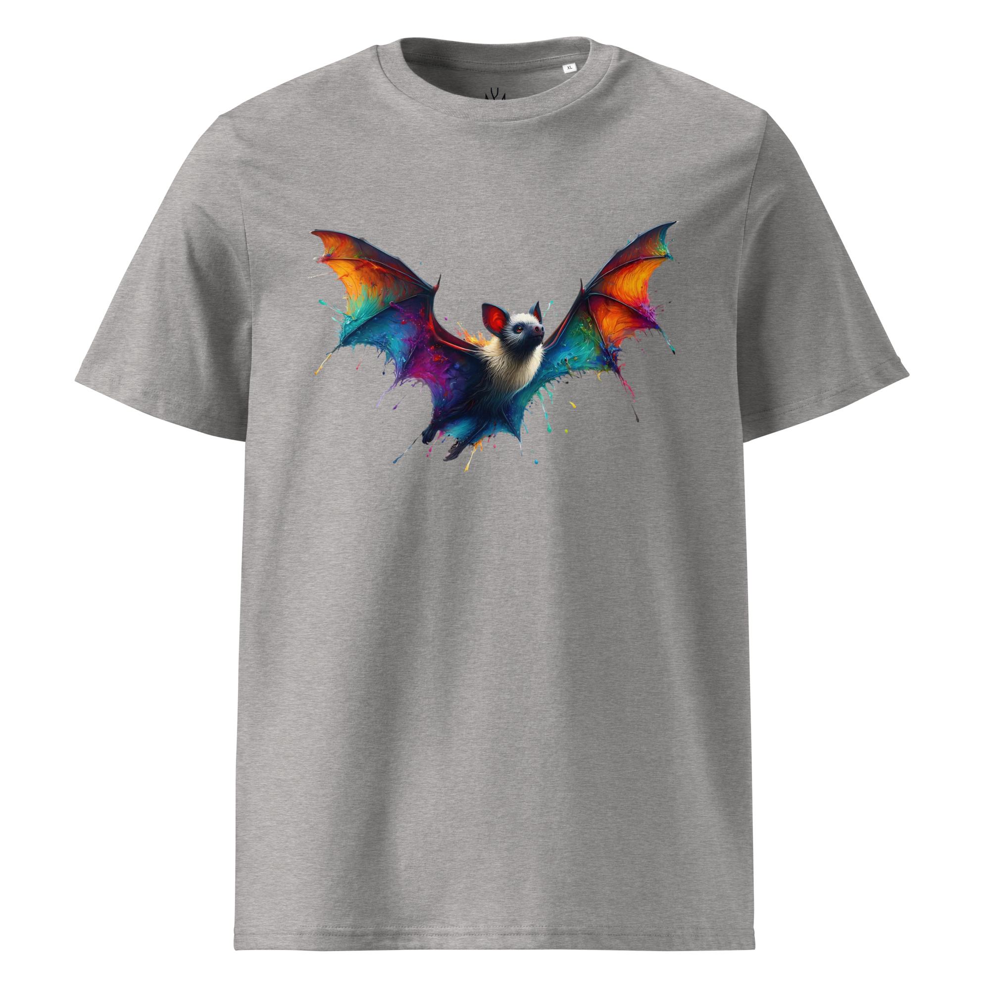 Krāsains BAT unisex organiskās kokvilnas T-krekls
