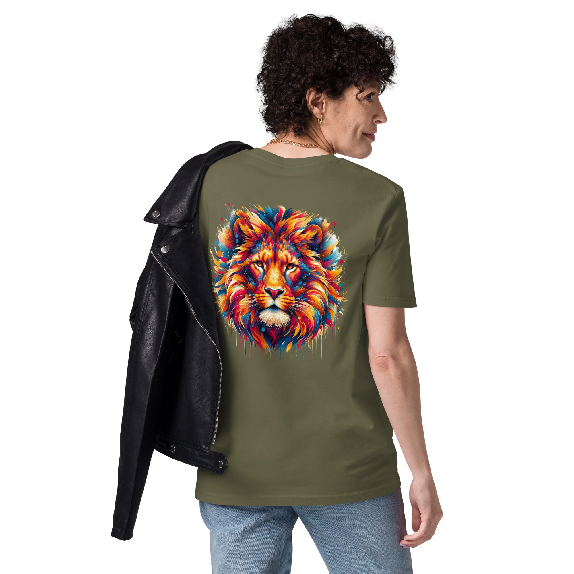 Enchanting Lion's Magic. Unisex organic cotton t-shirt