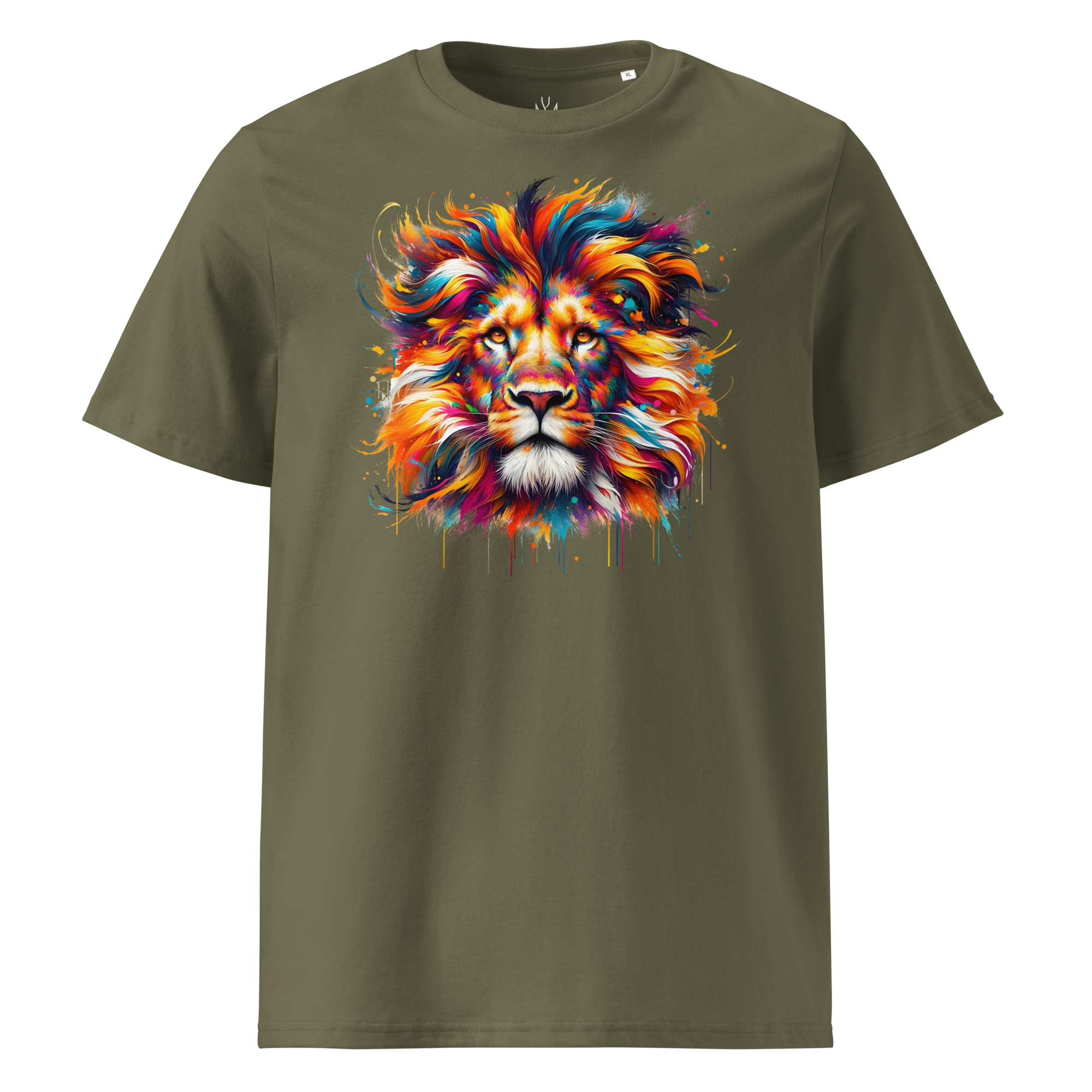 Colorful LION Unisex Organic Cotton T-Shirt