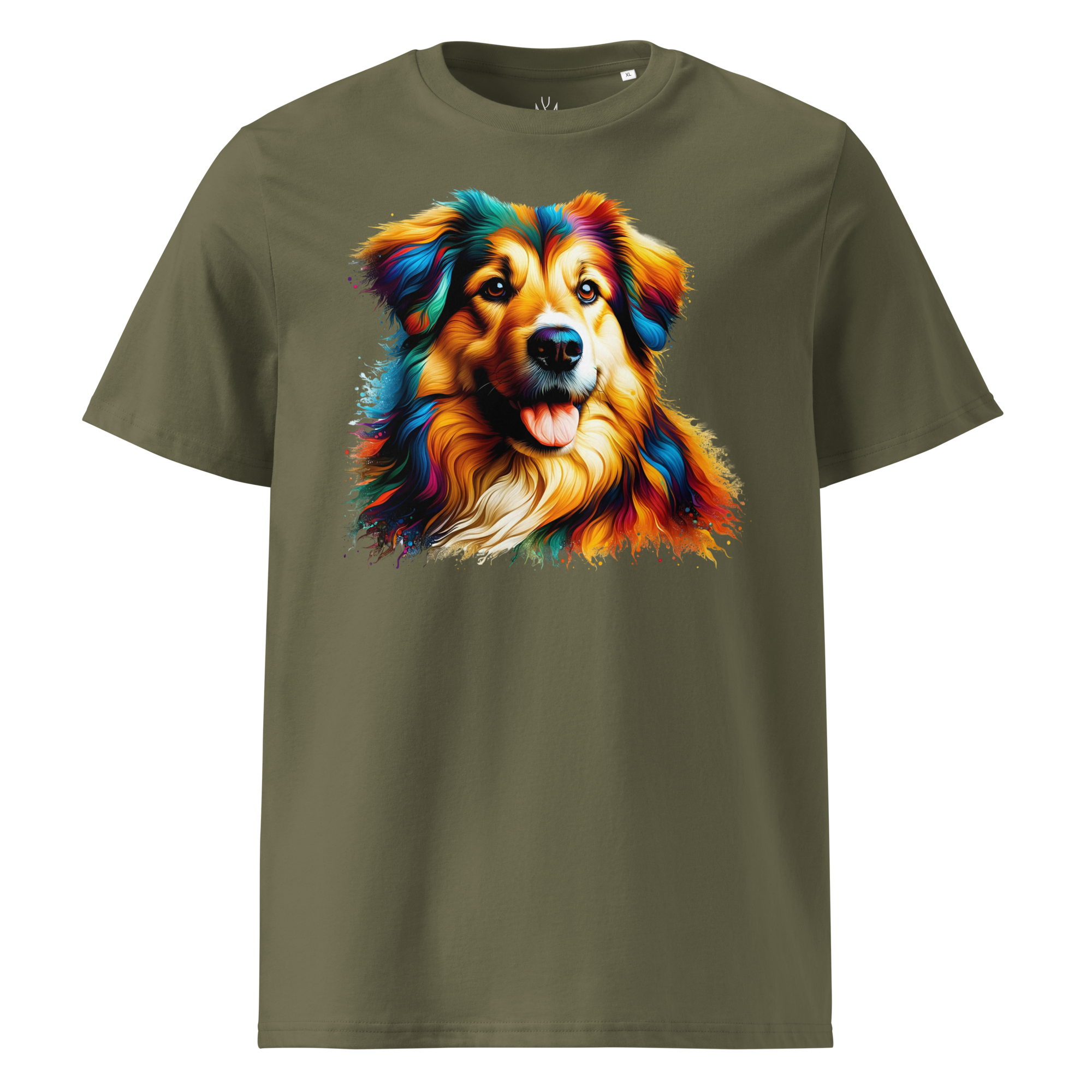 Colorful DOG unisex organic cotton t-shirt