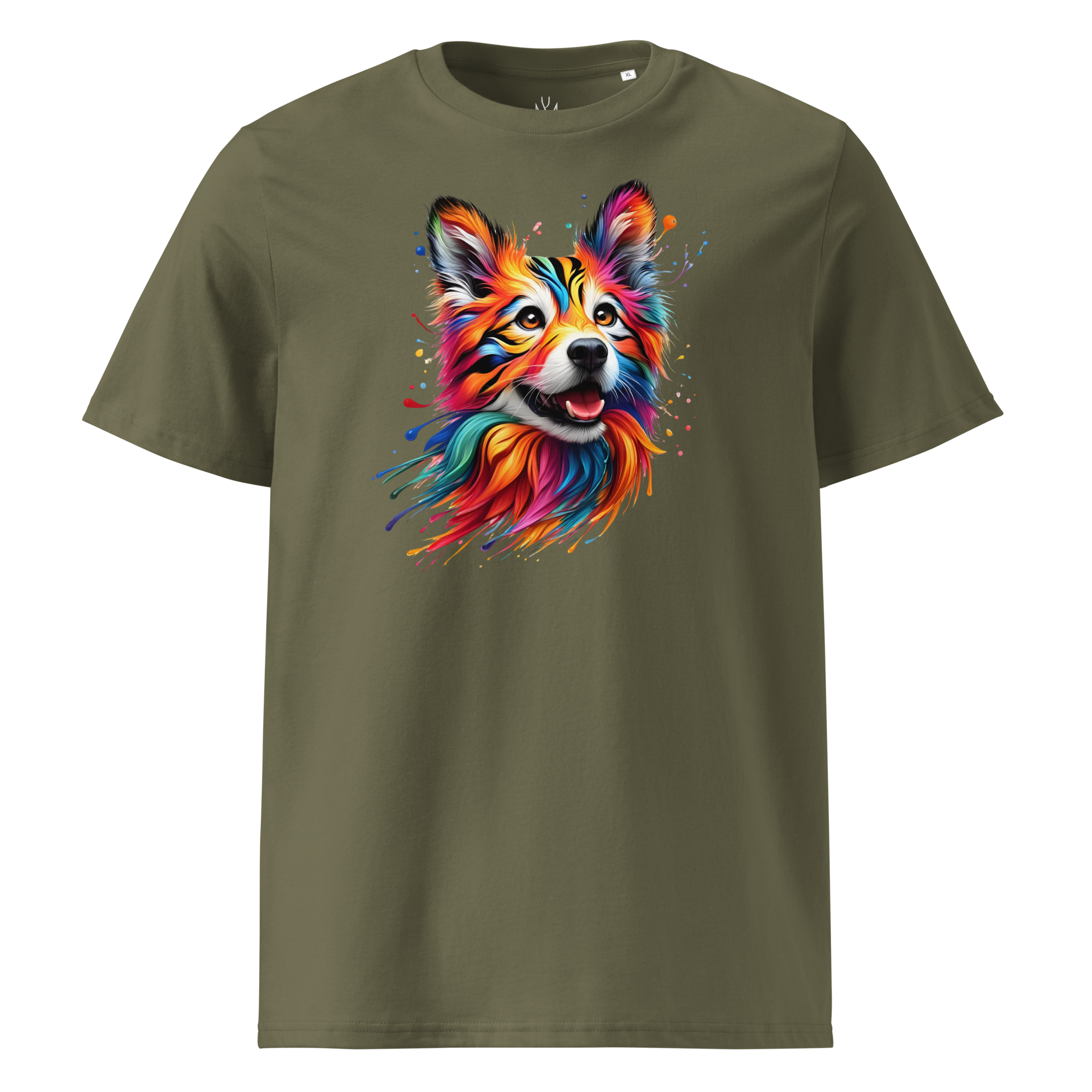 Colorful DOG unisex organic cotton t-shirt