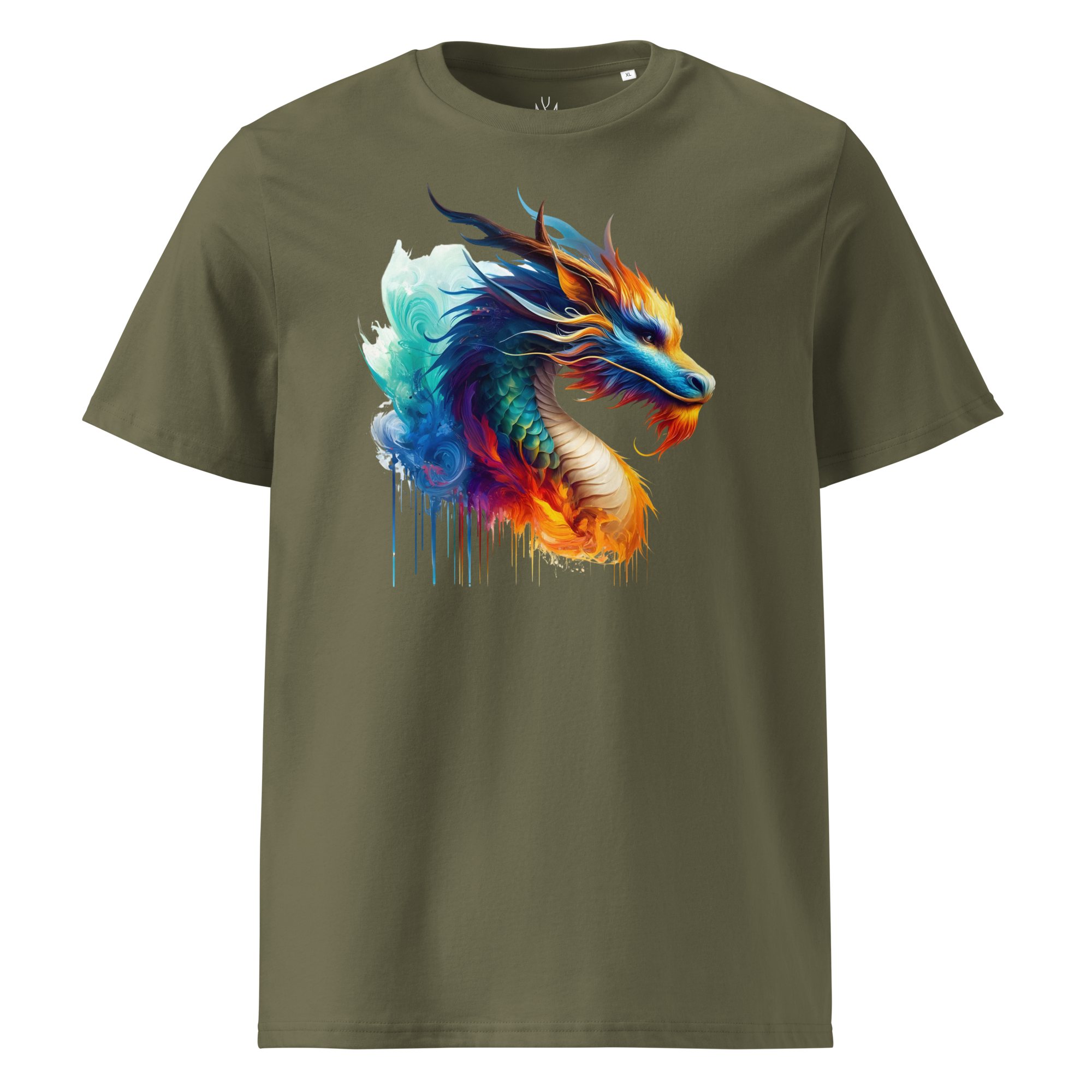 Colorful DRAGON unisex organic cotton t-shirt