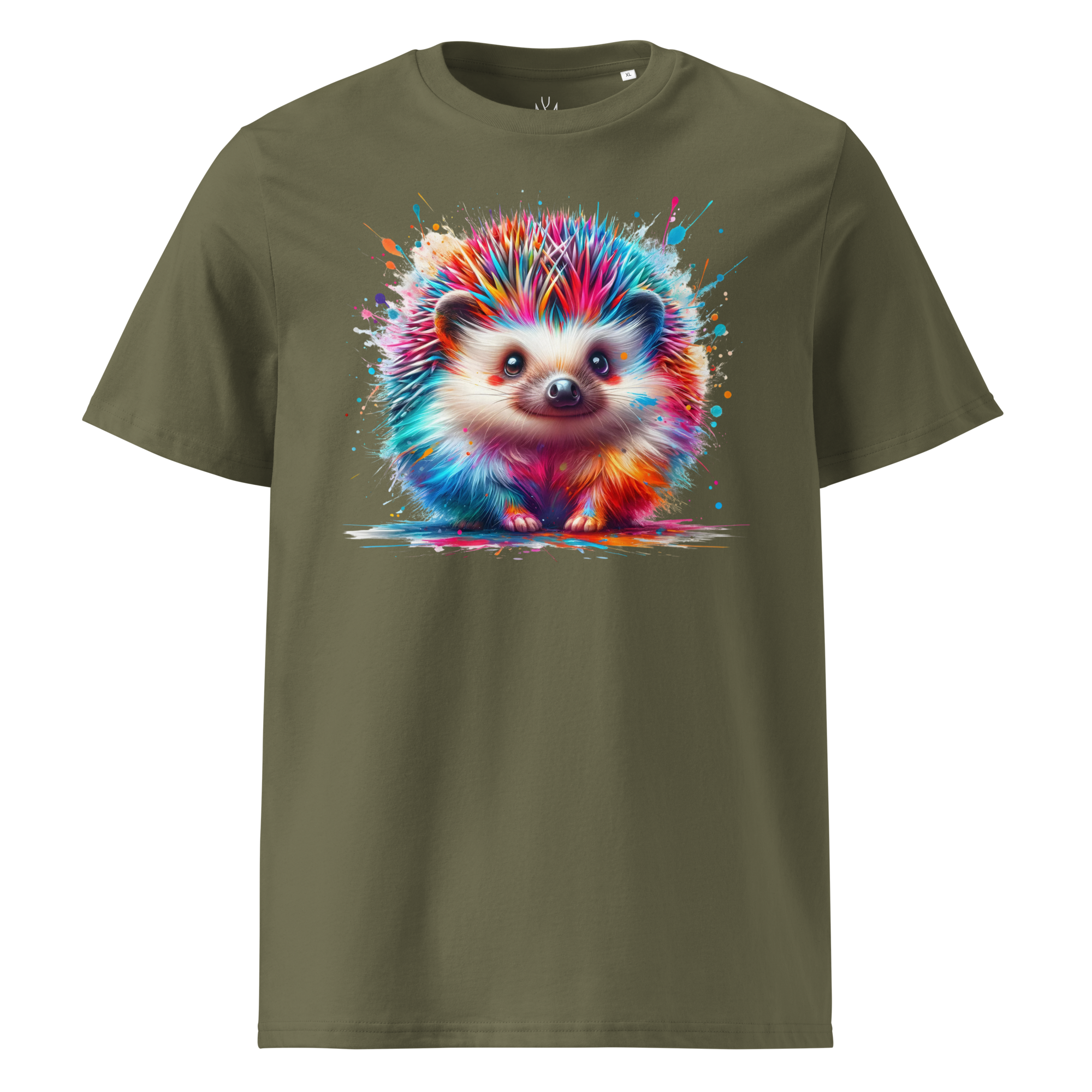 Colorful HEDGEHOG Unisex Organic Cotton T-Shirt