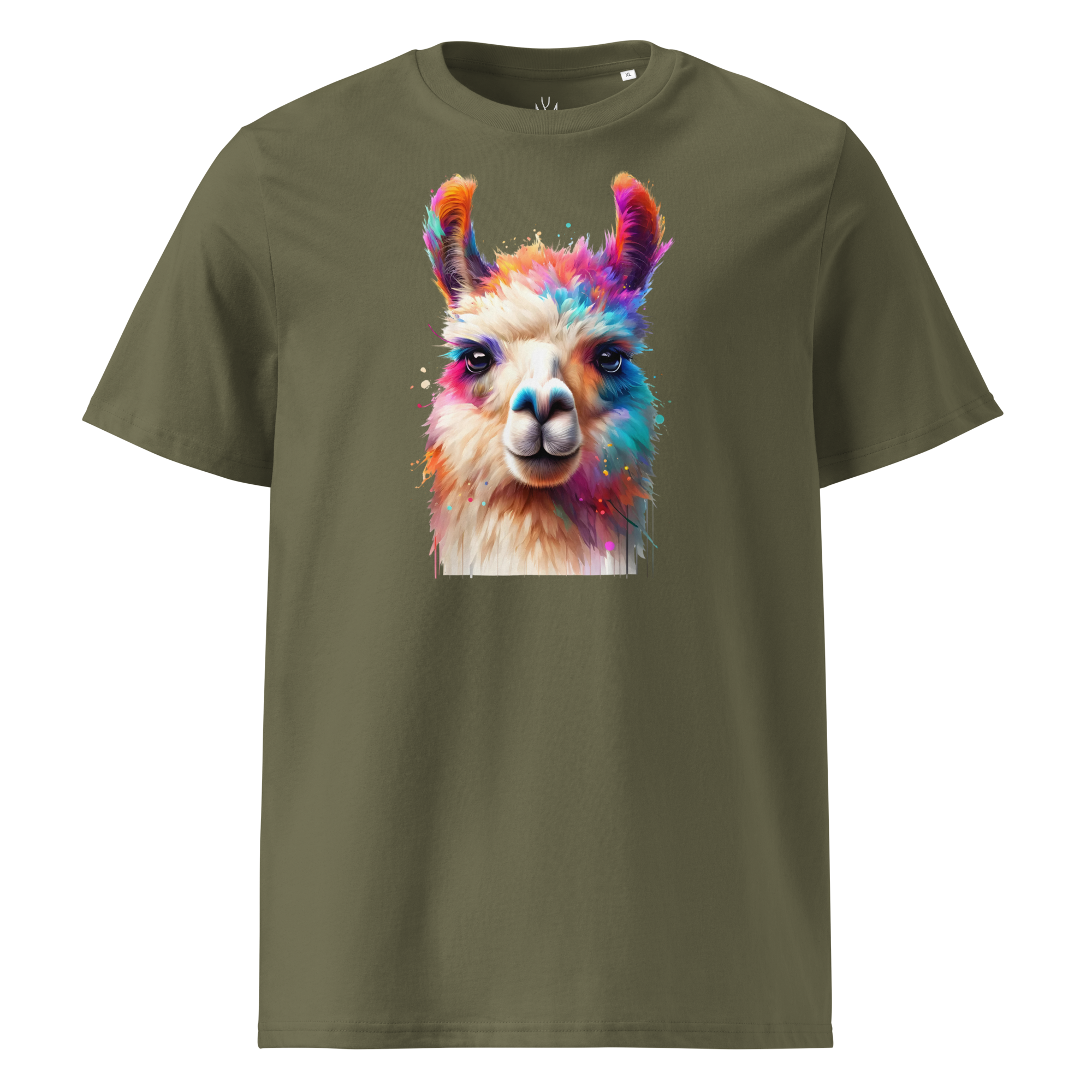 Colorful LAMA Unisex Organic Cotton T-Shirt