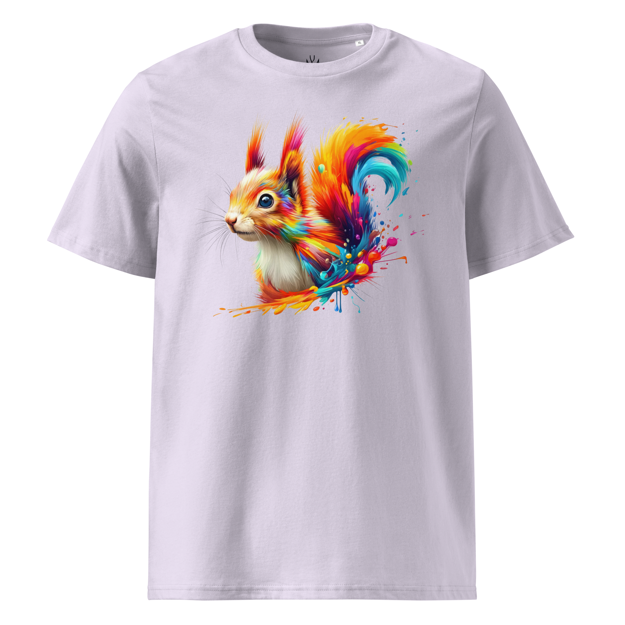 Colorful SQUIRREL unisex organic cotton t-shirt