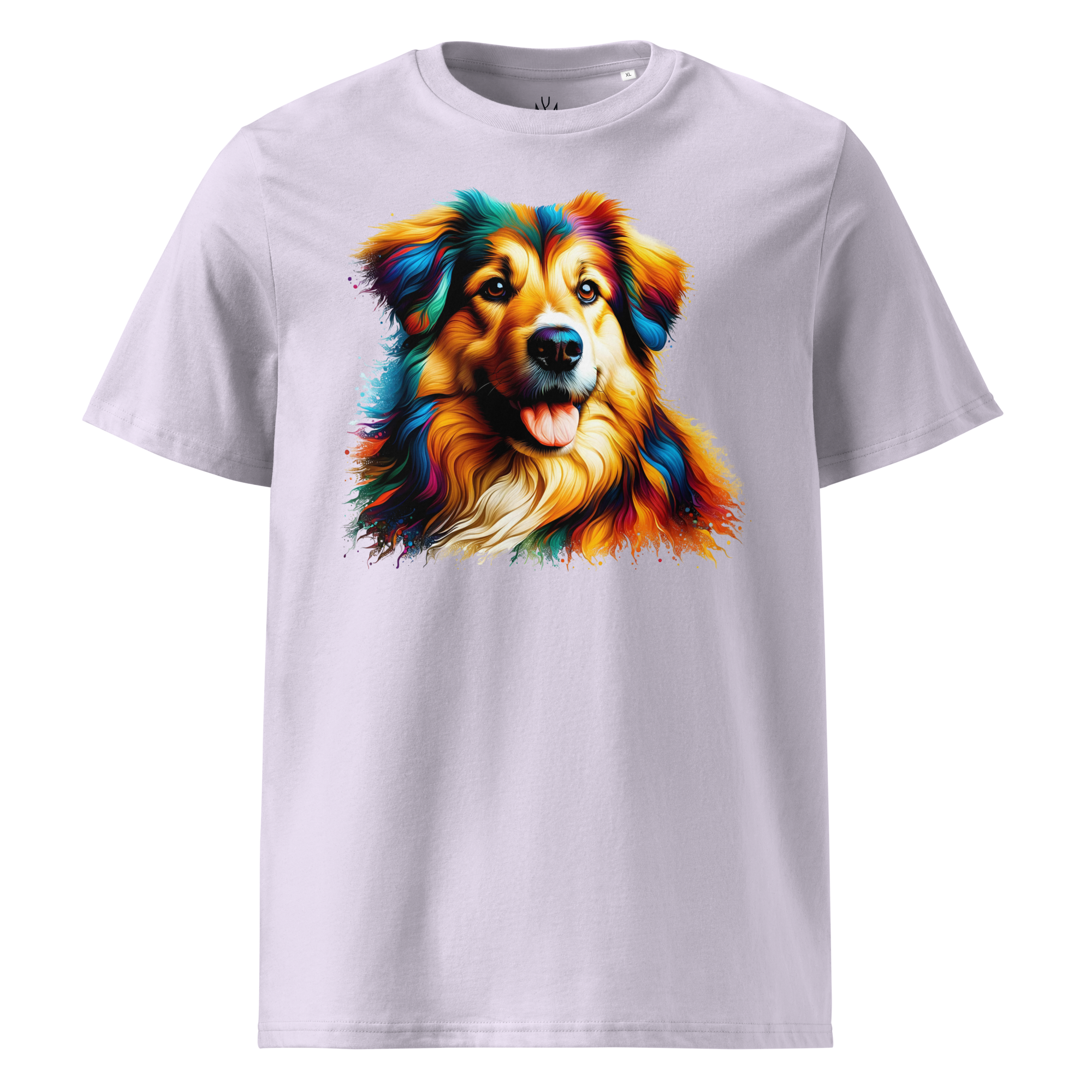 Colorful DOG unisex organic cotton t-shirt