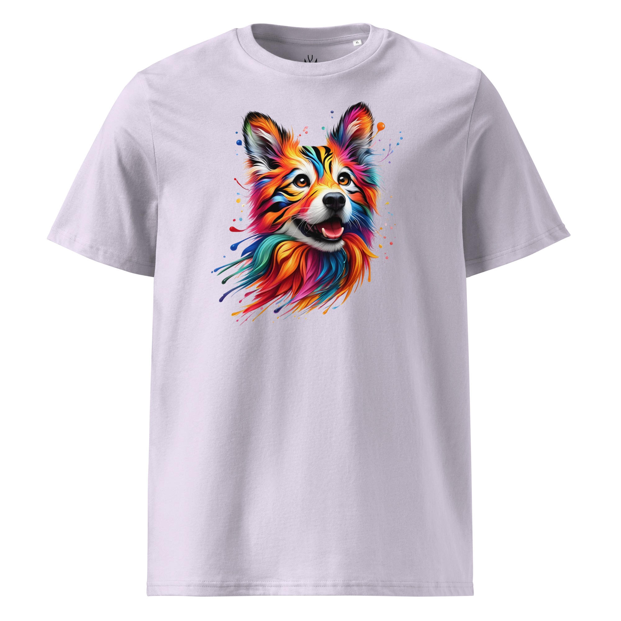 Colorful DOG unisex organic cotton t-shirt
