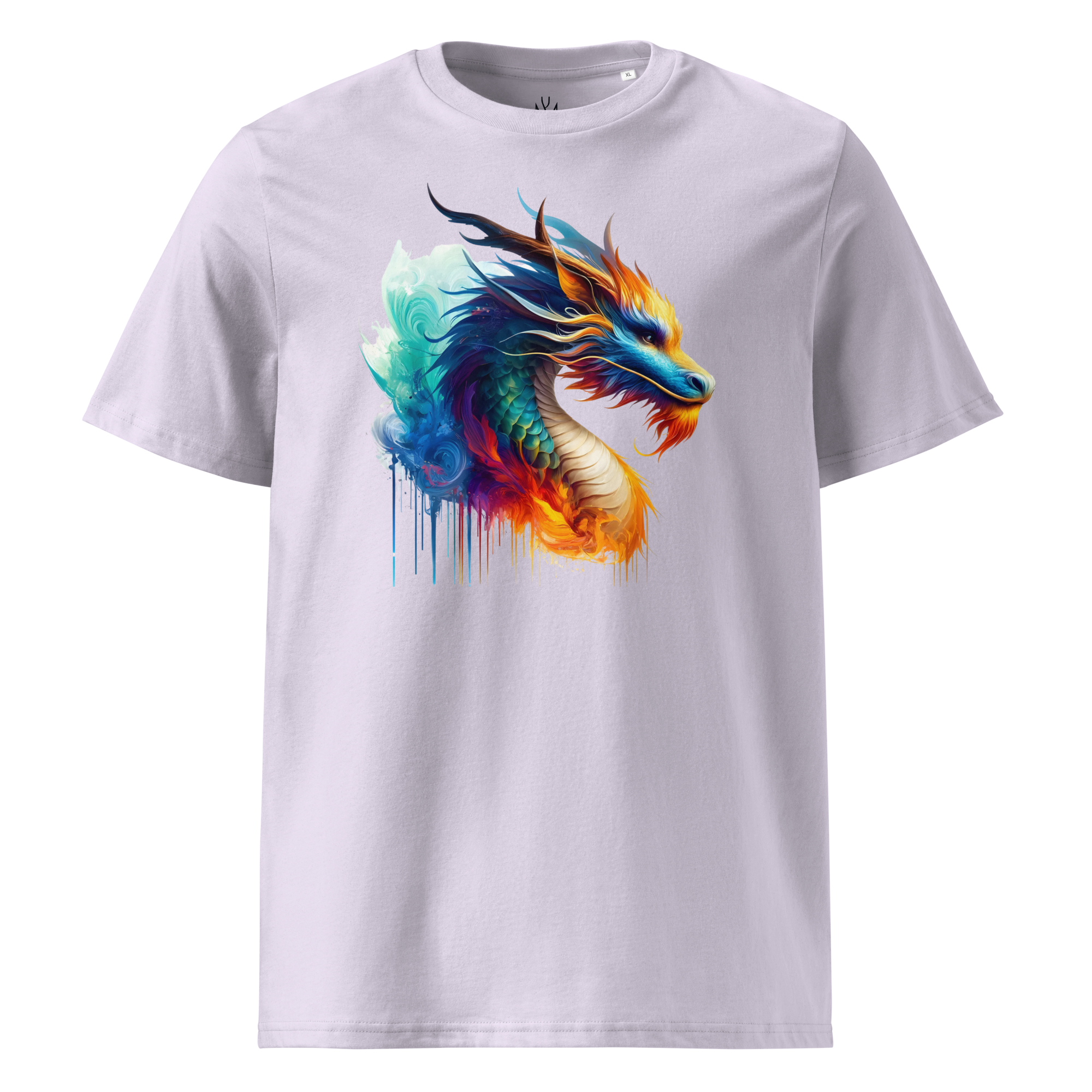Colorful DRAGON unisex organic cotton t-shirt