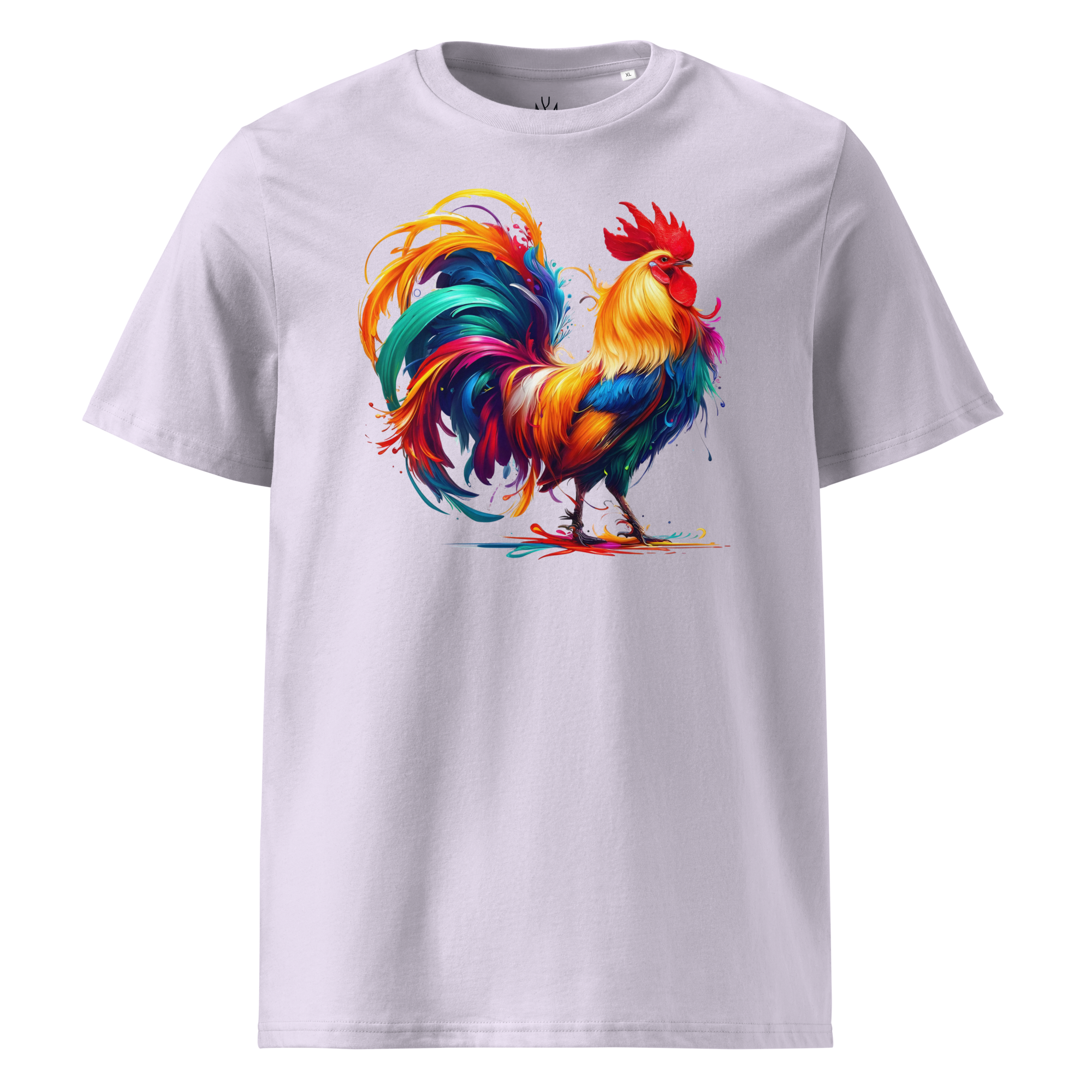 Colorful ROOSTER Unisex Organic Cotton T-Shirt