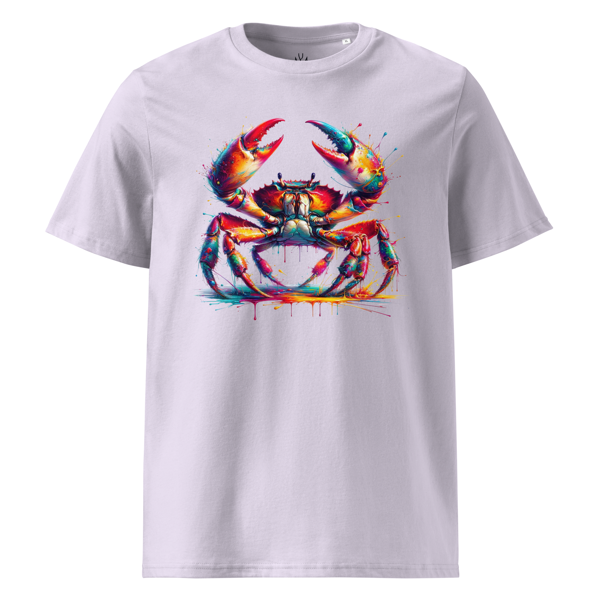 Colorful CRAB Unisex Organic Cotton T-Shirt