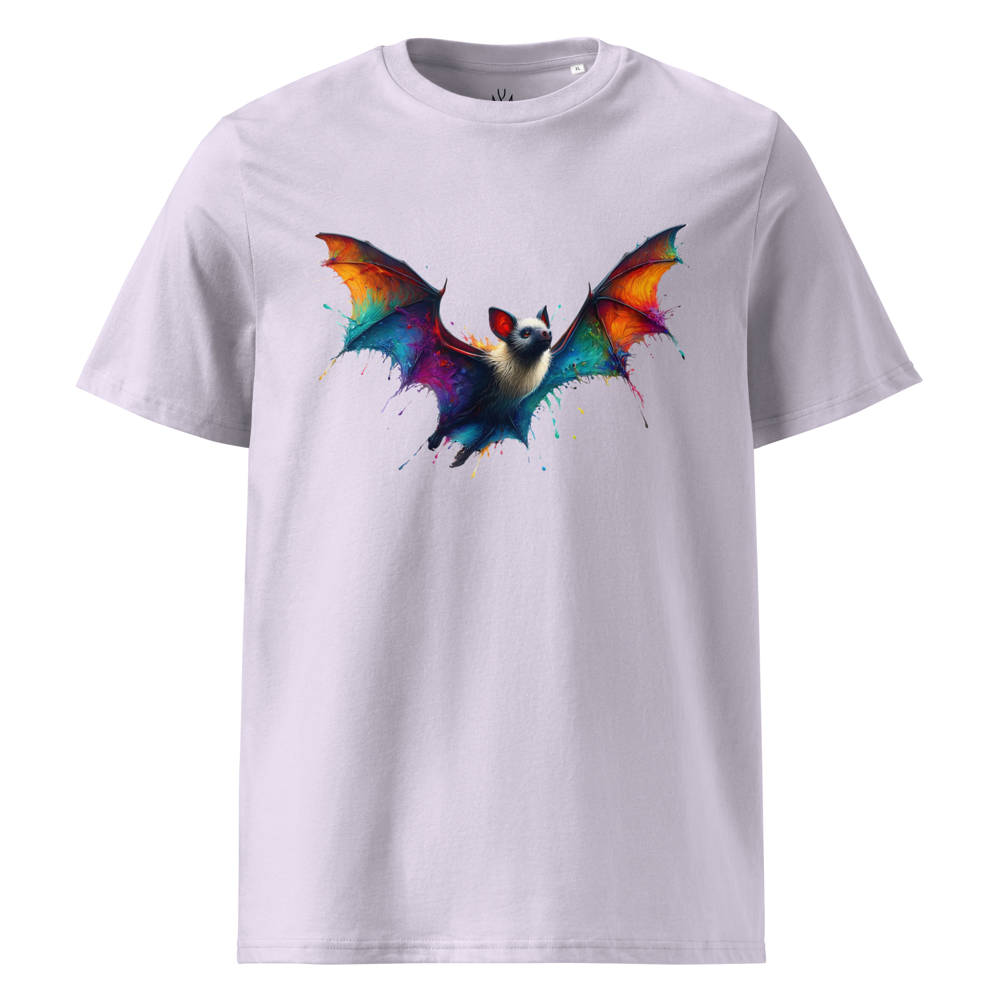 Krāsains BAT unisex organiskās kokvilnas T-krekls