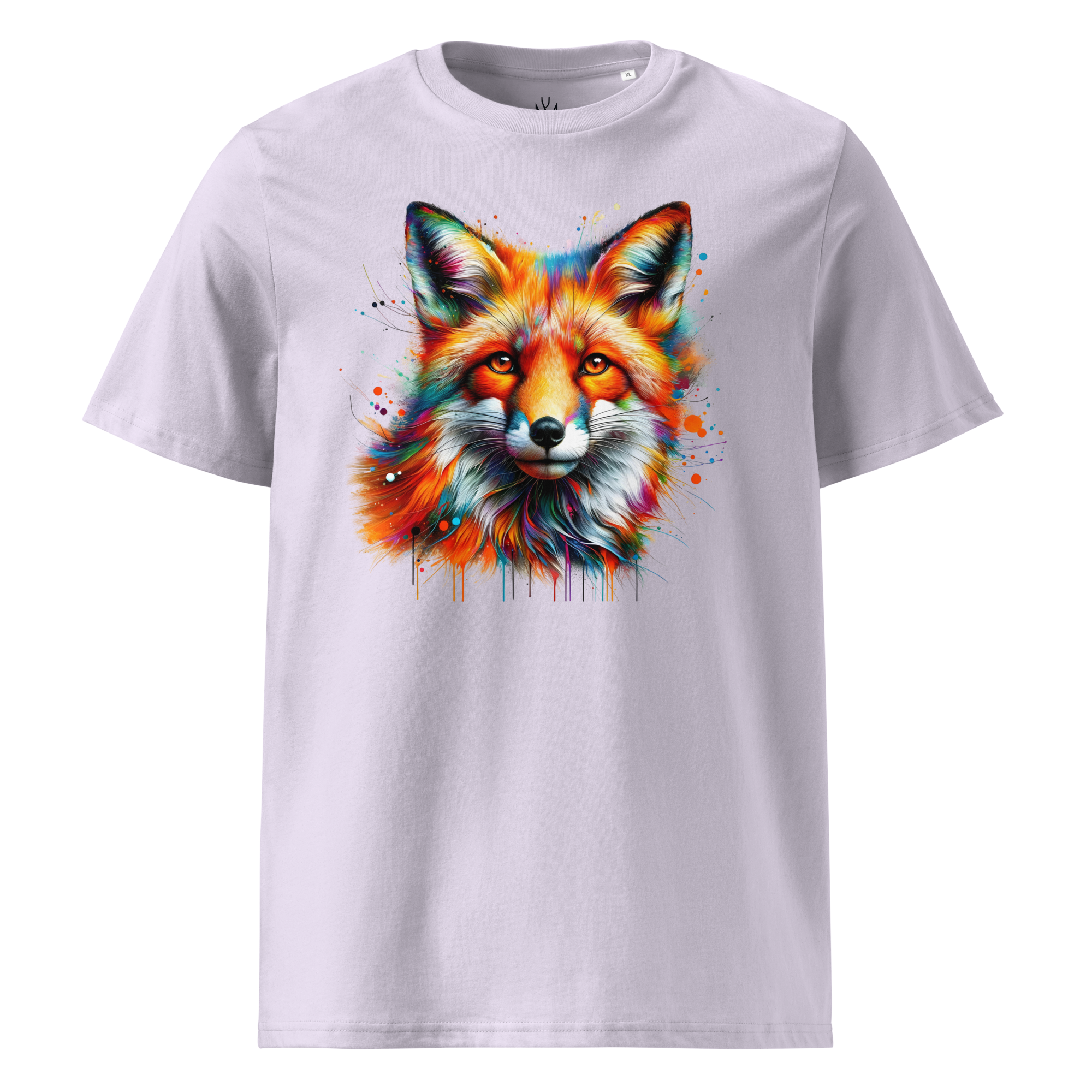 Krāsains FOX unisex organiskās kokvilnas T-krekls