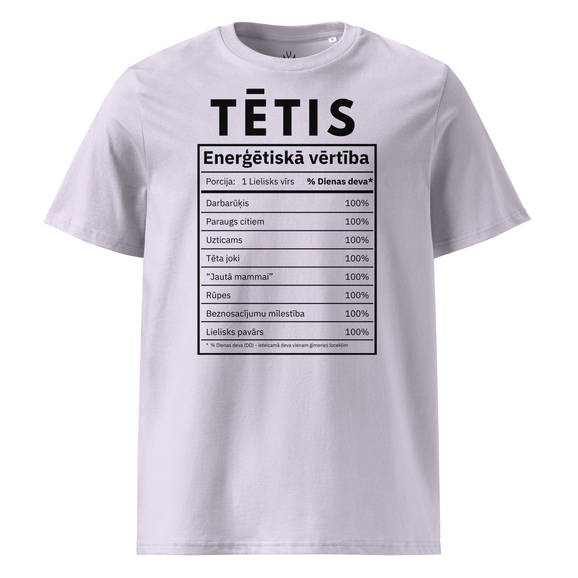 100% tētis - organiskās kokvilnas t-krekls