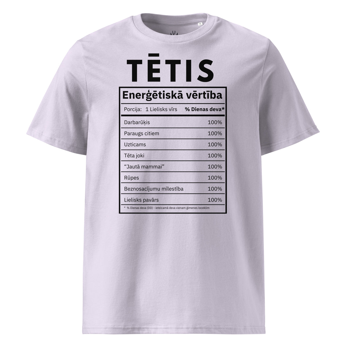 100% tētis - organiskās kokvilnas t-krekls