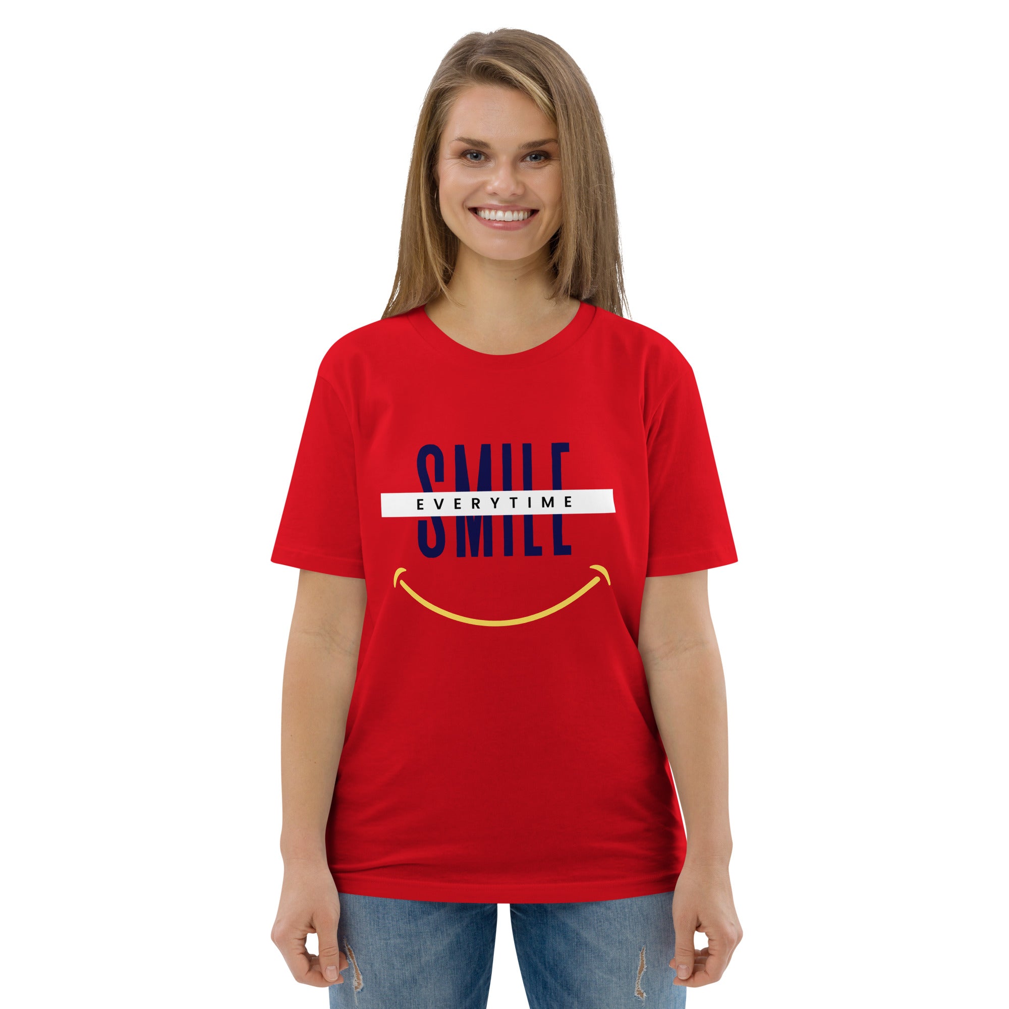 Smile everytime. Unisex organic cotton t-shirt
